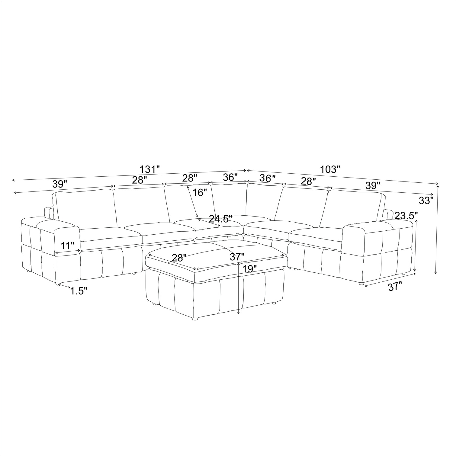 SunJet WEPX2UEKJSQF Sofas-Loveseats - View #4