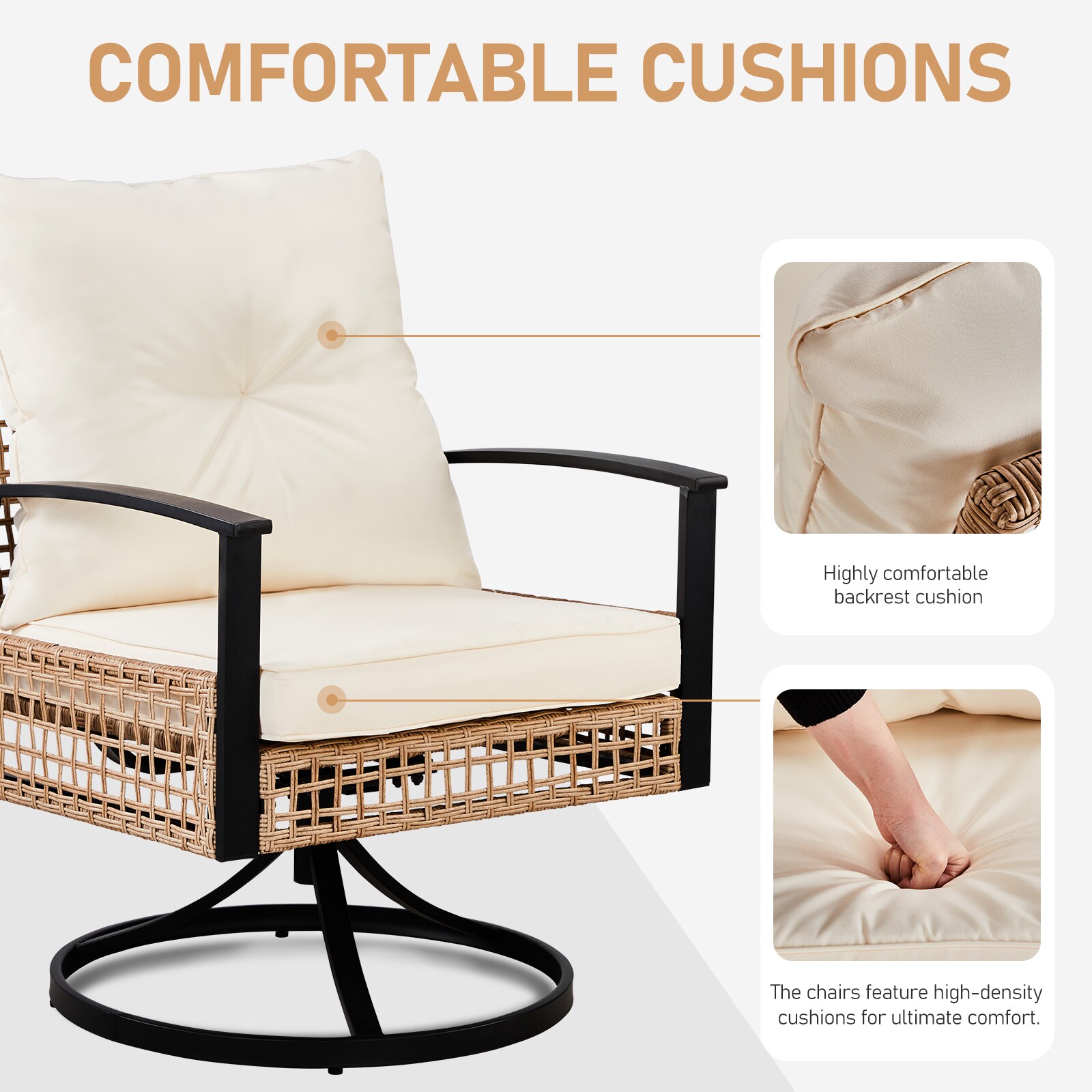 Outopee LO1G56001089 Patio-Conversation-Sets - View #4