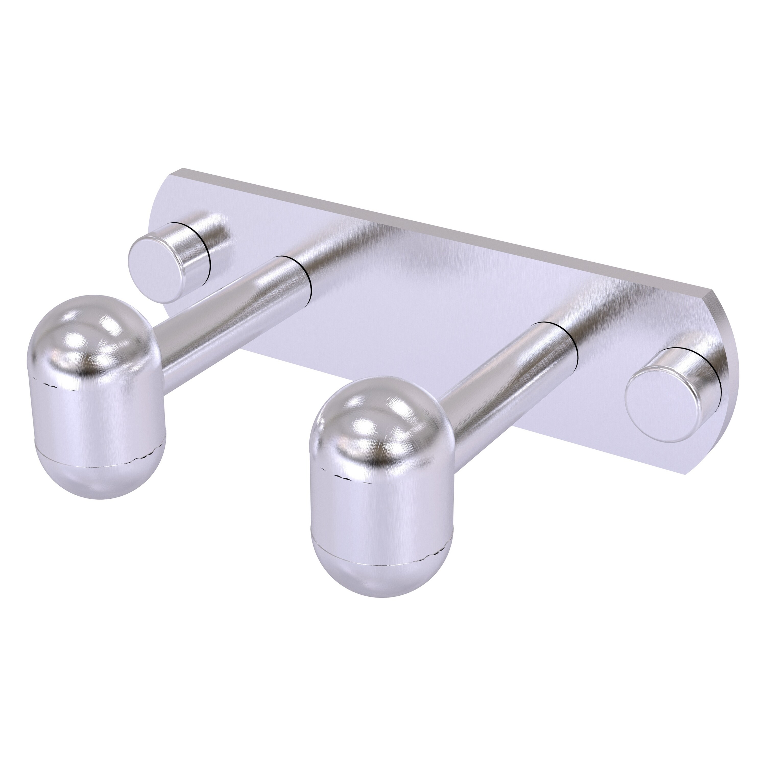 Allied Brass TA-20-2-SCH Tango Satin Chrome Double -Hook Wall mount Towel Hook