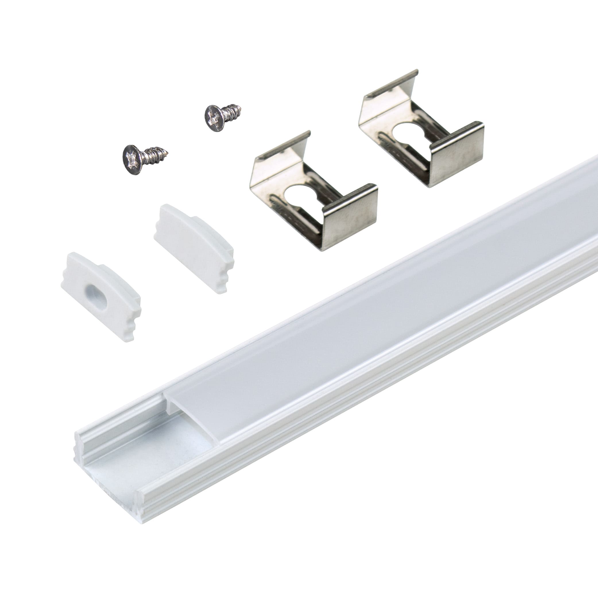 Lighting Surface Mount LED Tape Light Mounting Channel 5-Pack - White the Under Lighting Parts Accessories department at Lowes.com