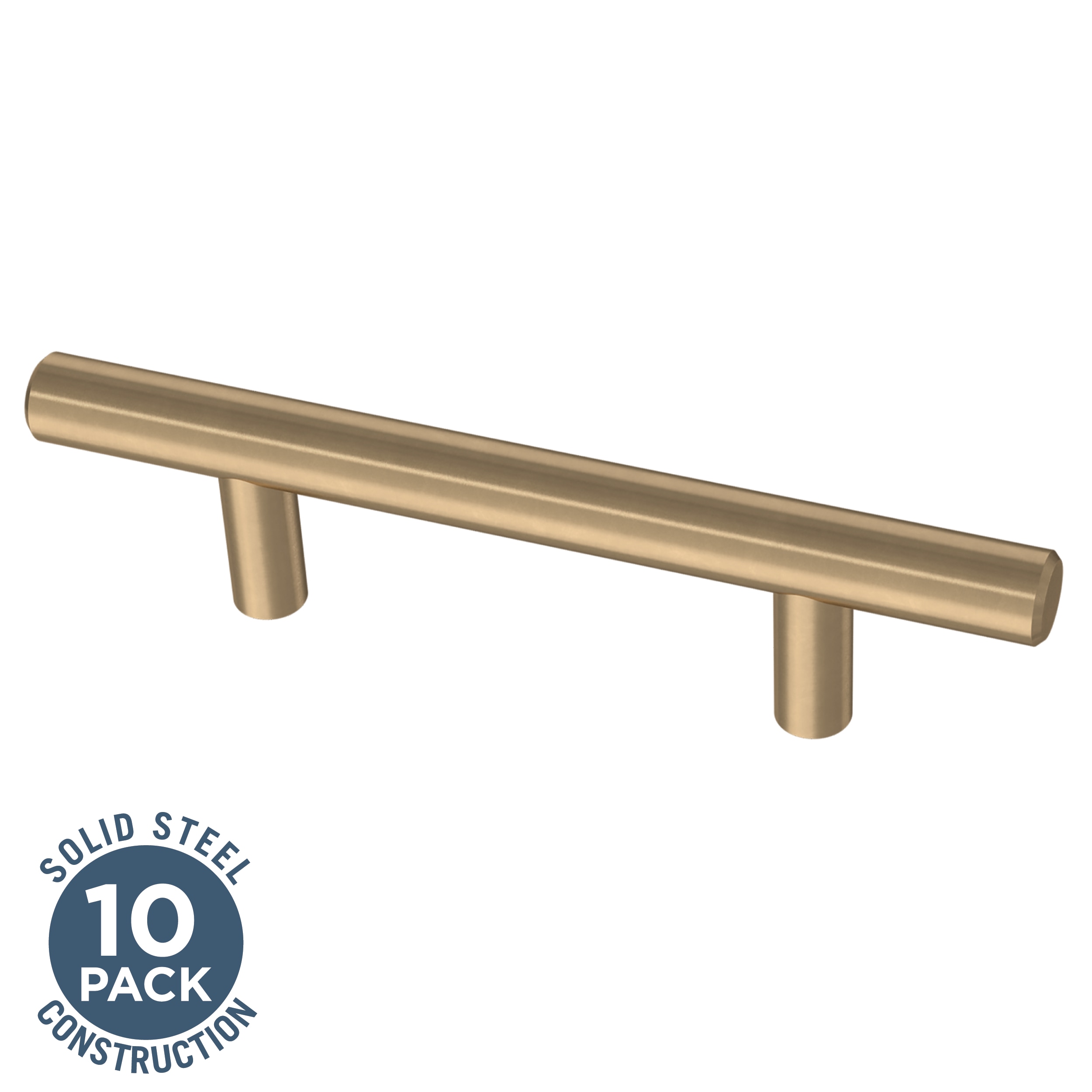 Franklin Brass BAR096Z-CZ-B Bar 3-3/4-in , 96mm Center to Center Champagne Bronze Cylindrical Bar 10 -Pack
