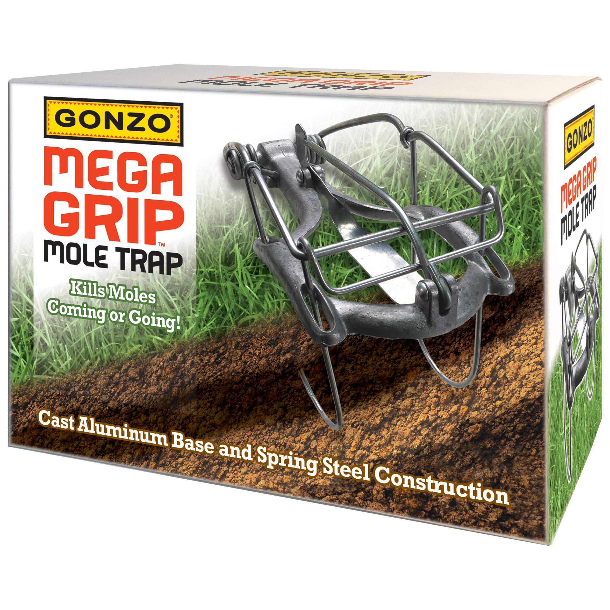 Gonzo  5013 Heavy-Duty Mole Trap Silver