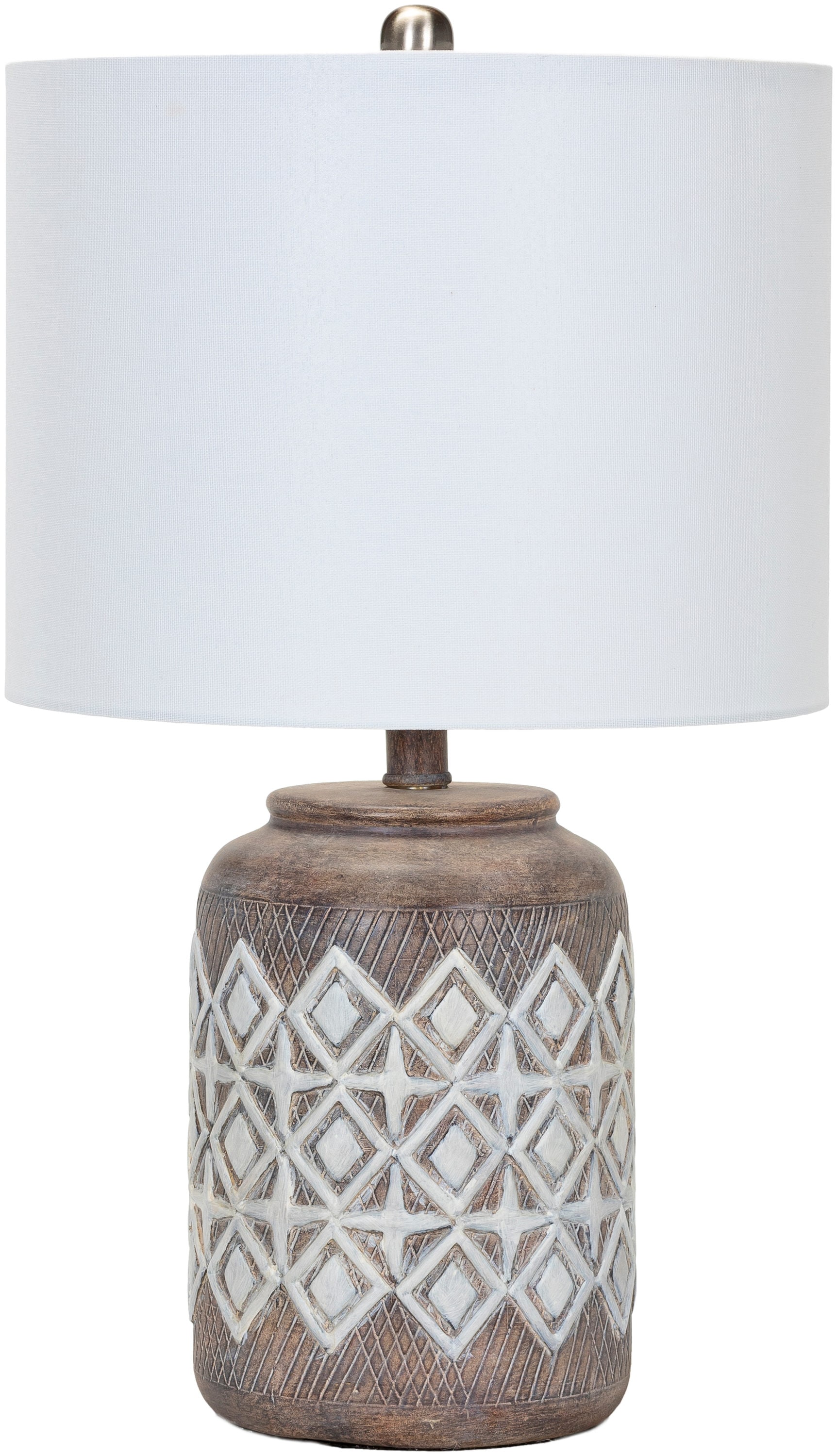 Surya THR-001 Thera 23-in Beige 3-way Table Lamp with Linen Shade