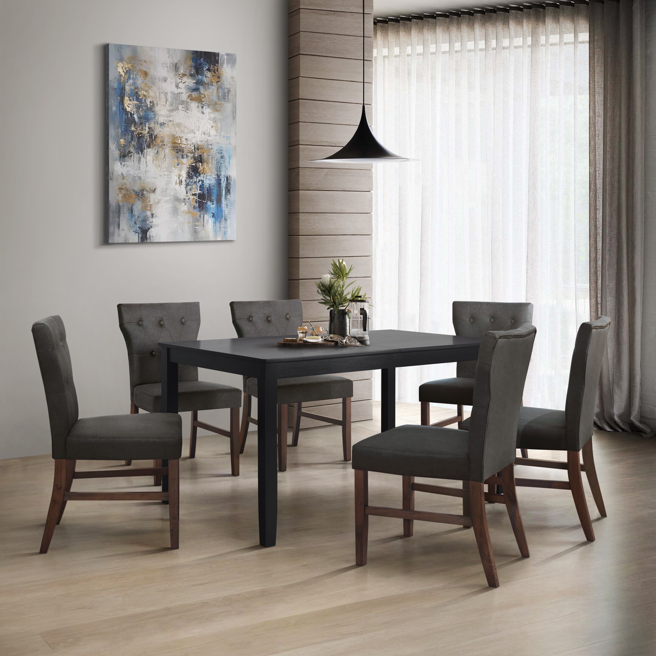 ChaletPosh C3084US-DGY-LN-BN-C4 Dining-Sets - View #2