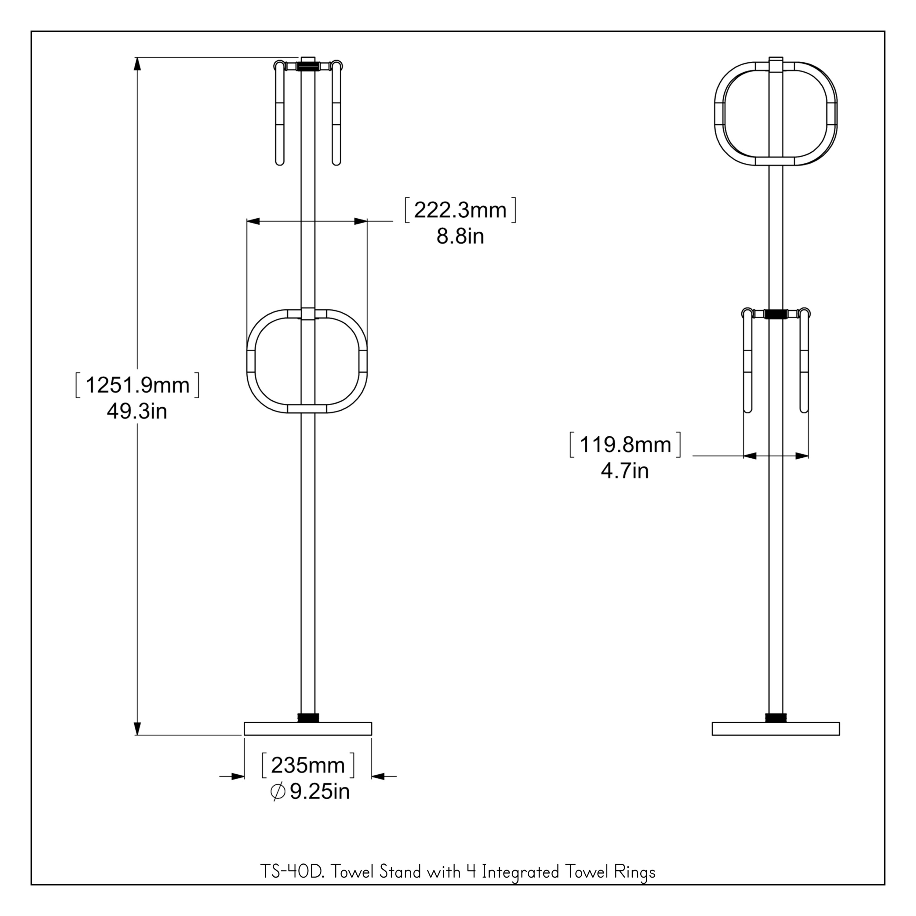 Allied Brass TS-40D-PEW d060355 - View #3