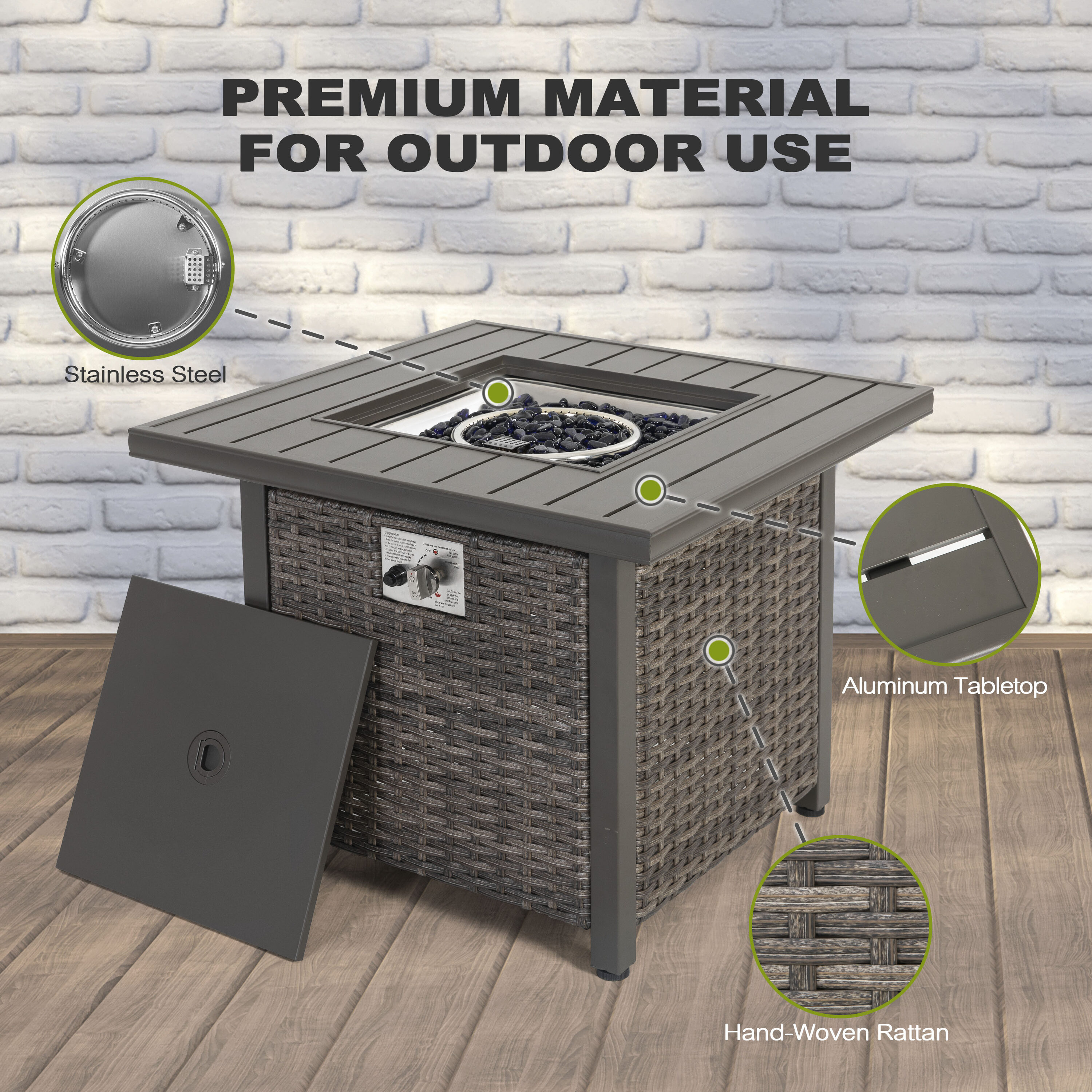 Nuu Garden AF018 Outdoor-Gas-Firepits - View #5