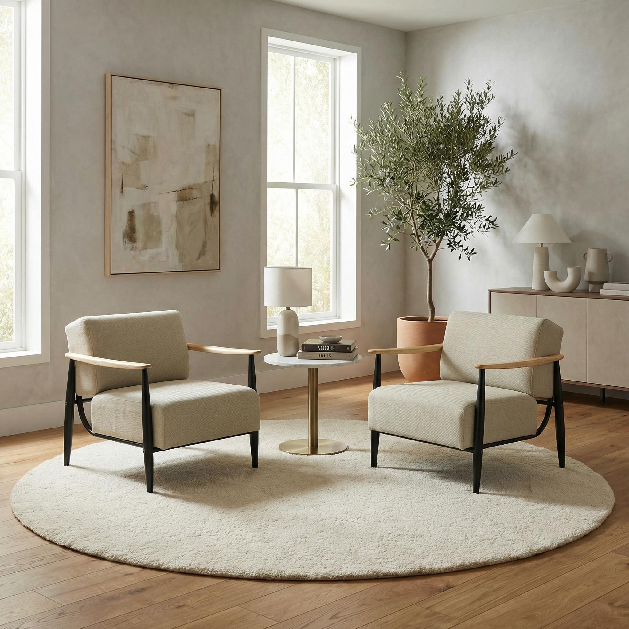 Homy Casa MOLICA OAK Sofas-Loveseats - View #10