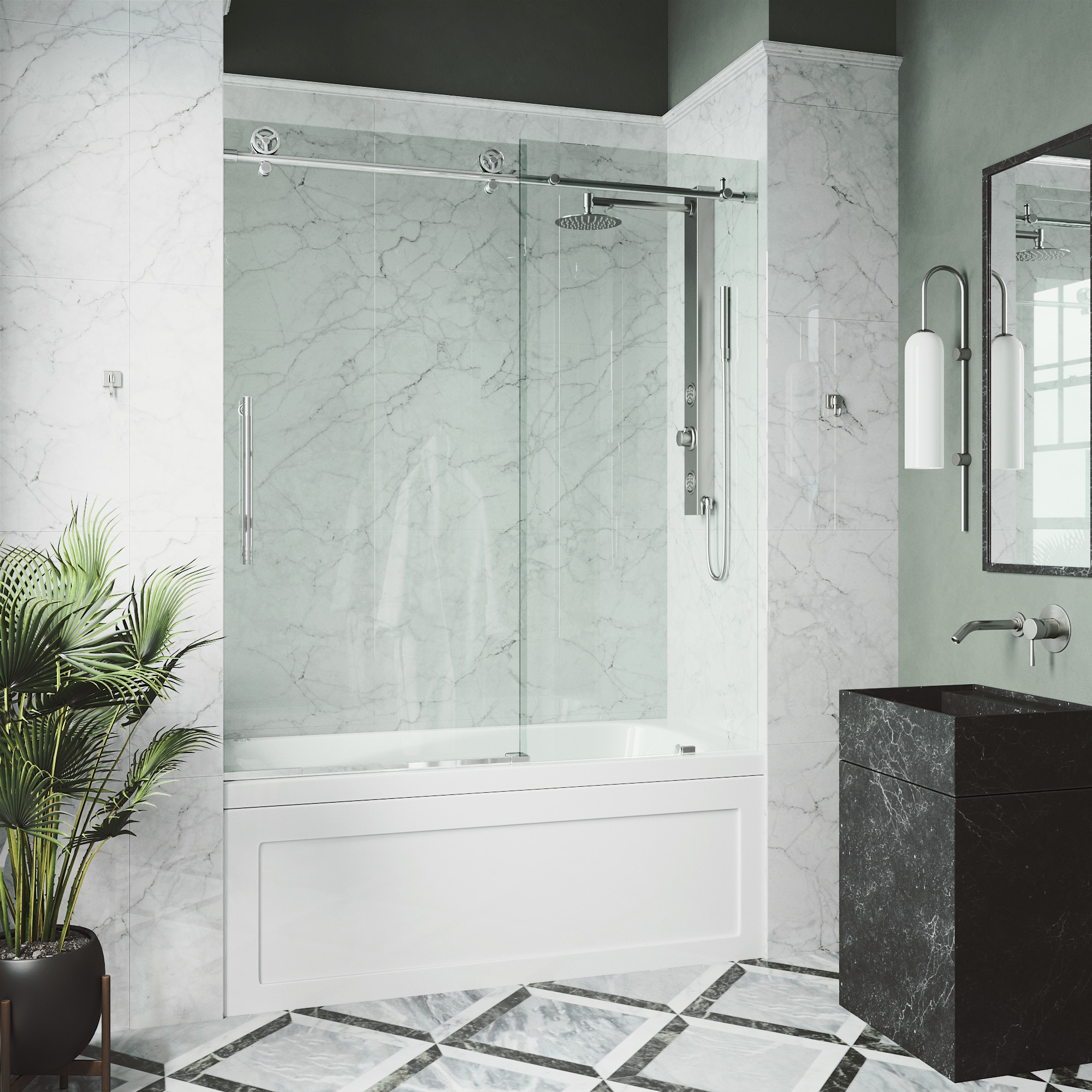 VIGO VG6044CHCL6066 Bathtub-Doors - View #4