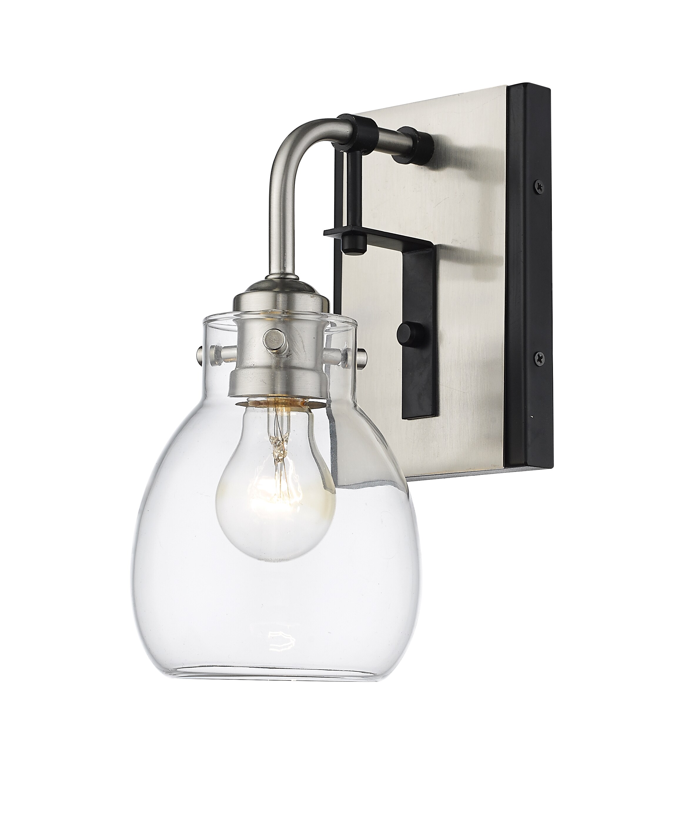 Z-Lite 466-1S-MB-BN Kraken 5.25-in 1 -Light Multiple finishes Multiple colors Industrial Vanity light