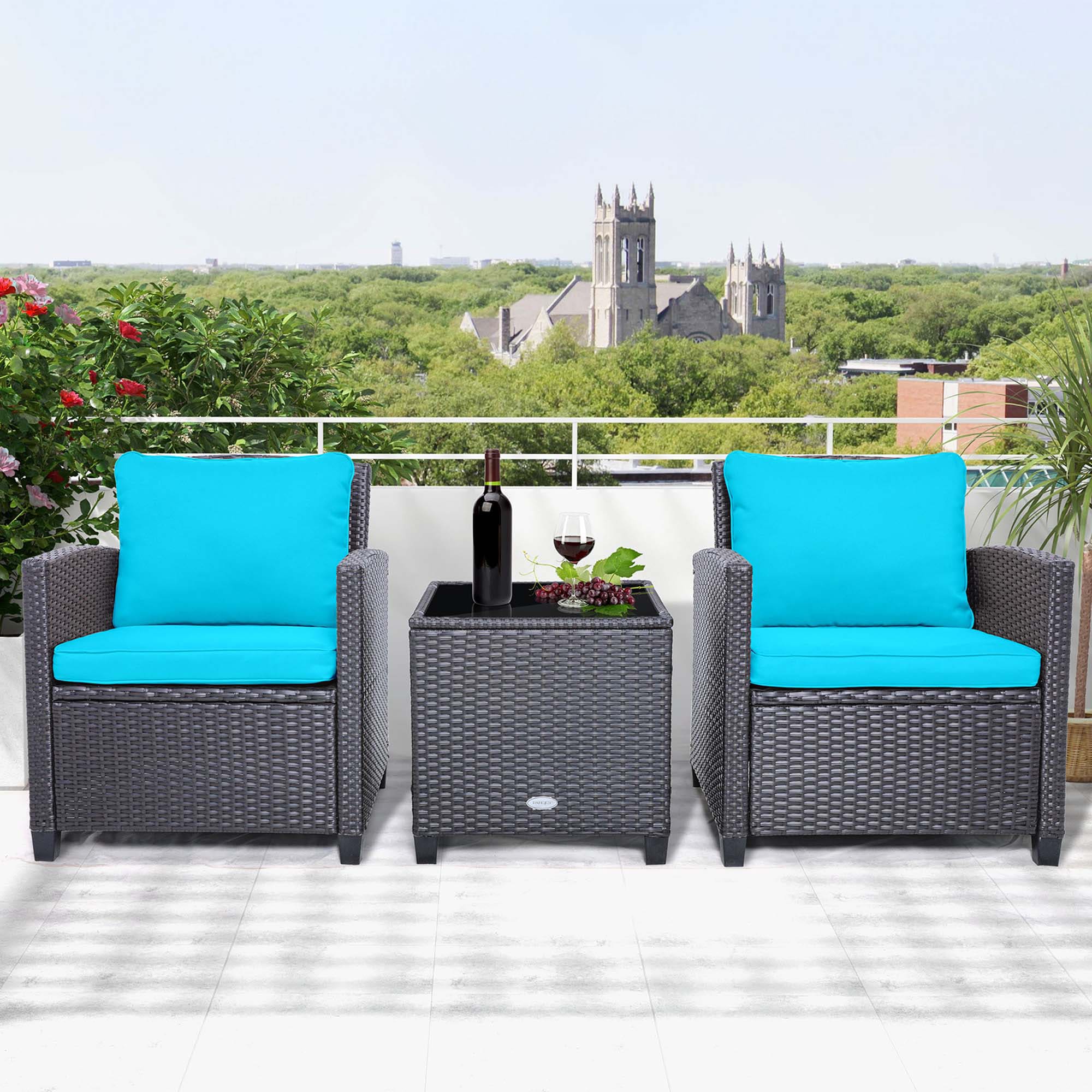 Costway LWS00030 Patio-Conversation-Sets - View #4