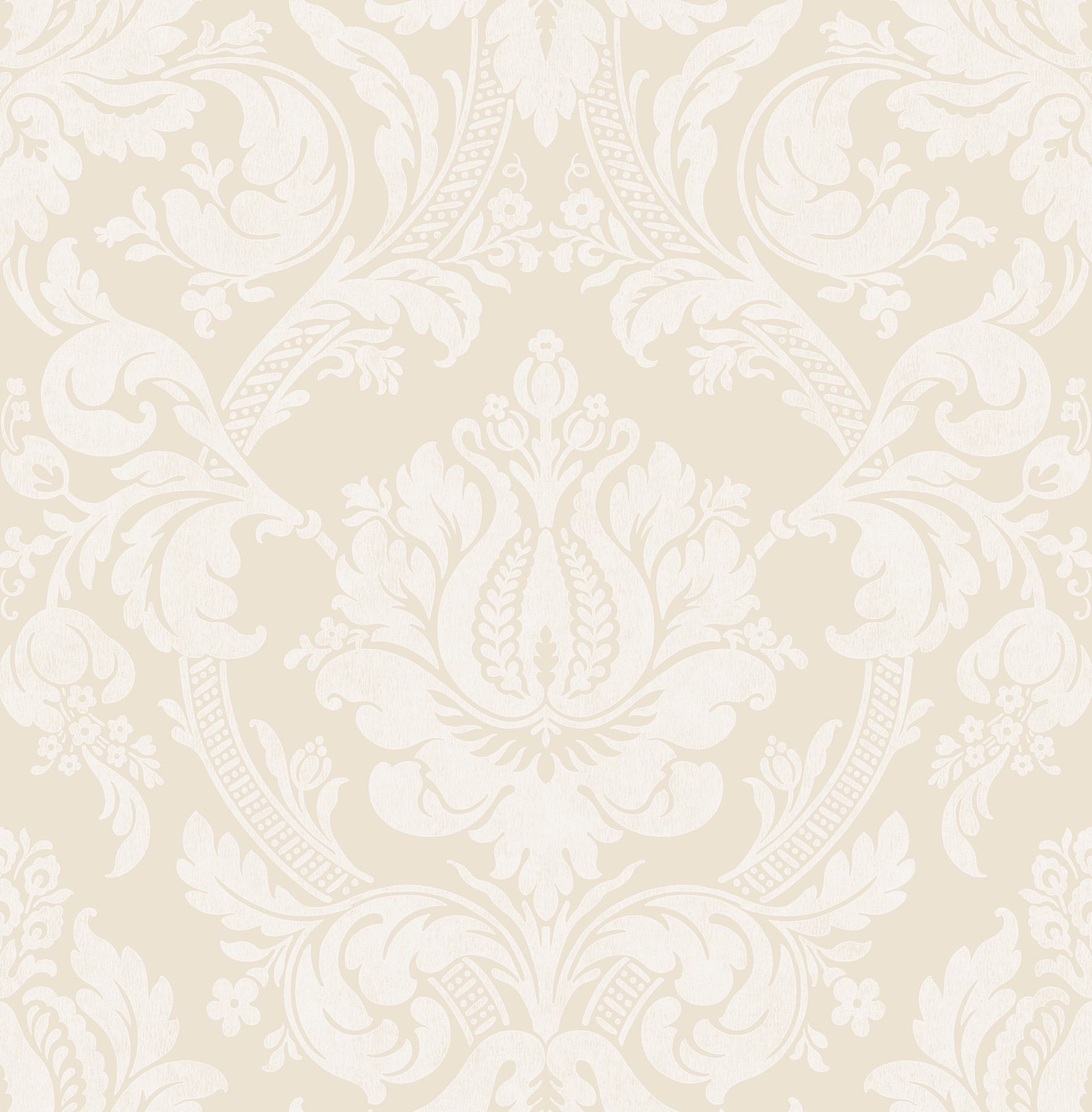 Fine Decor Medley 56.4-sq ft Beige Non-Woven Damask Unpasted Wallpaper ...