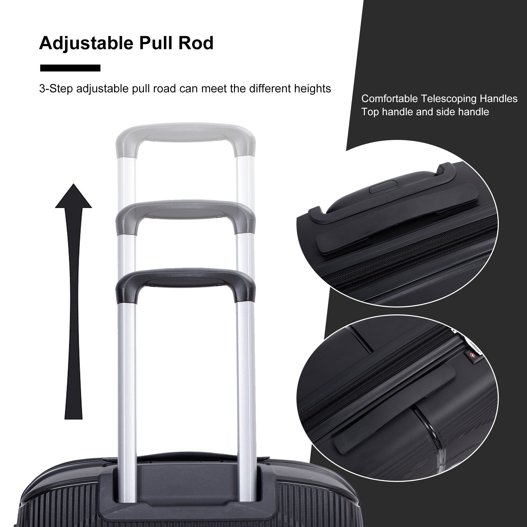 SINOFURN SYD9400021BK Luggage-And-Luggage-Sets - View #6
