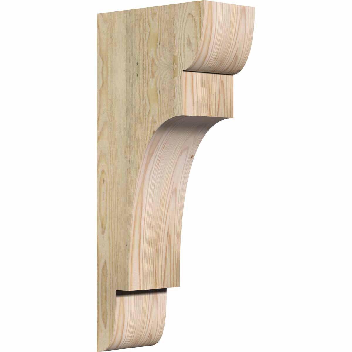 Ekena Millwork COR06X12X28NEB00RDF 6-in x 12-in x 28-in New brighton Unfinished Douglas fir Wood Paintable/Stainable Corbel