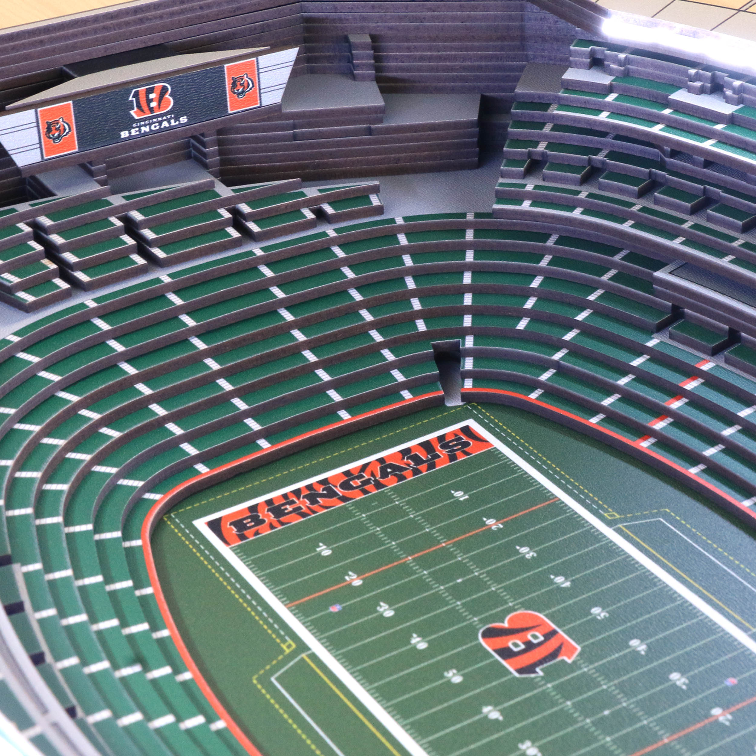 Cincinnati Bengals 25 Layer StadiumViews 3D Wall Art