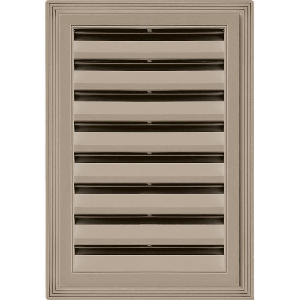 Builders Edge 120061218095 18-in x 12-in Clay Rectangle Vinyl Gable Louver Vent
