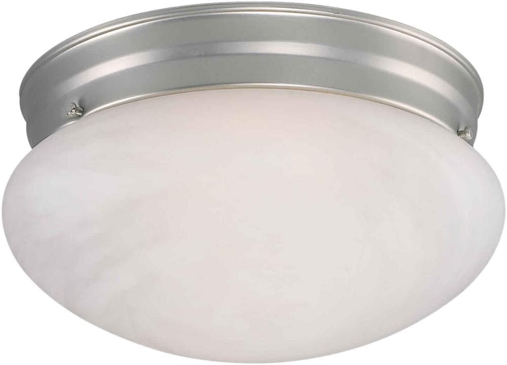  LW62030255 2-Light 9.5-in Brushed Nickel Flush Mount Light