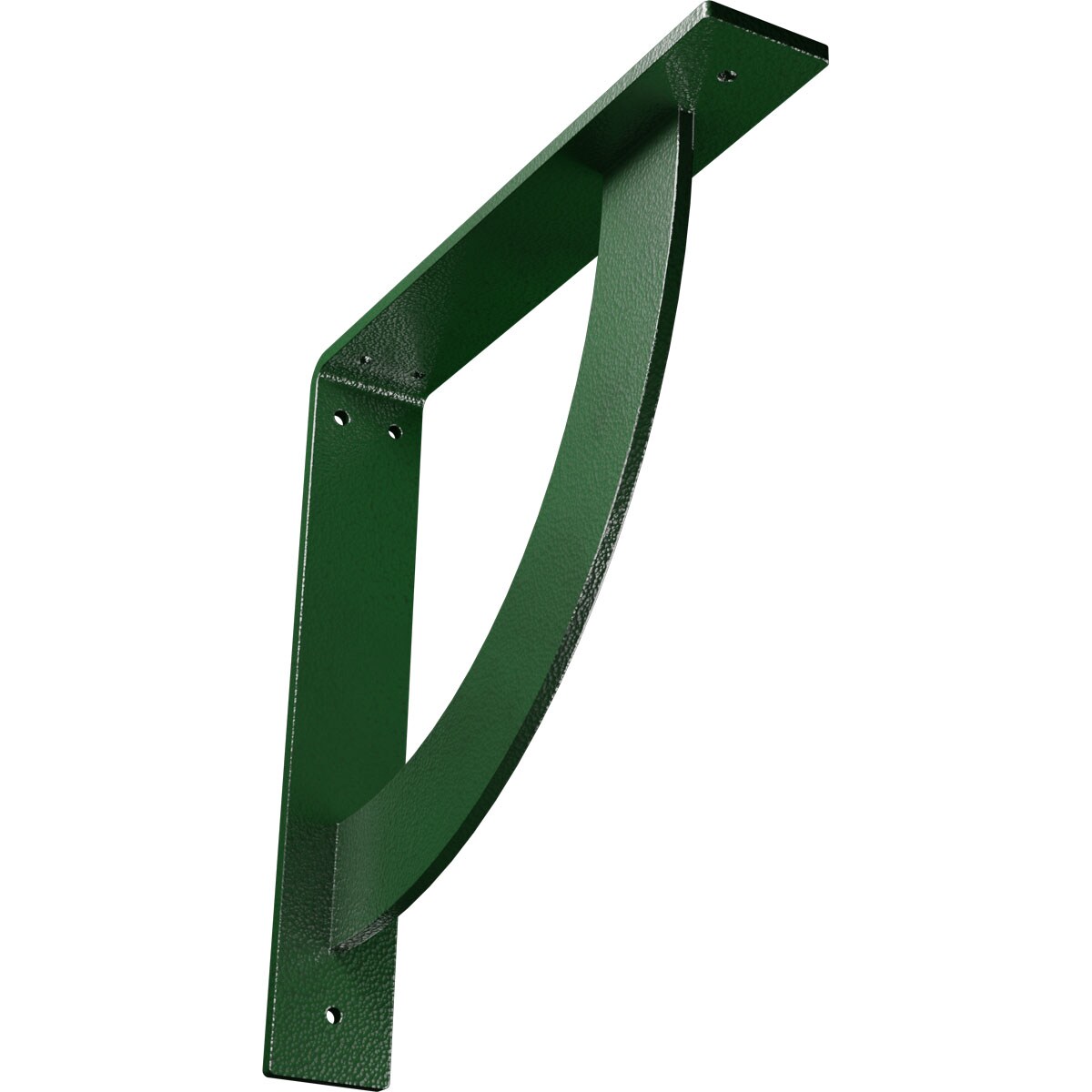 Ekena Millwork BKTM02X12X12BUHDG Bulwark 12-in x 2-in x 12-in Green Steel Countertop support bracket