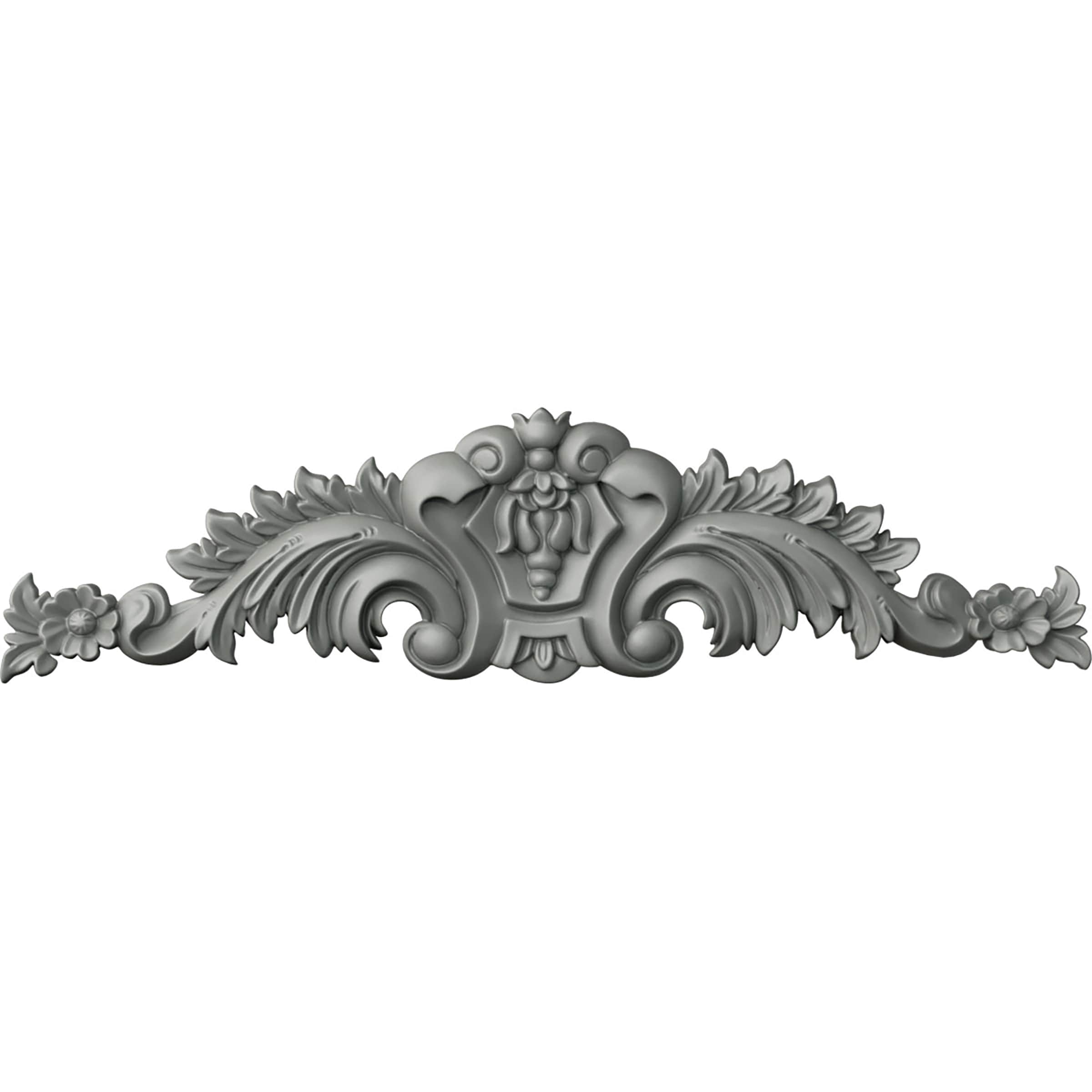 Ekena Millwork APL23X05X01SC Scroll 23.125-Inches W x 5.875-Inches H Primed Applique