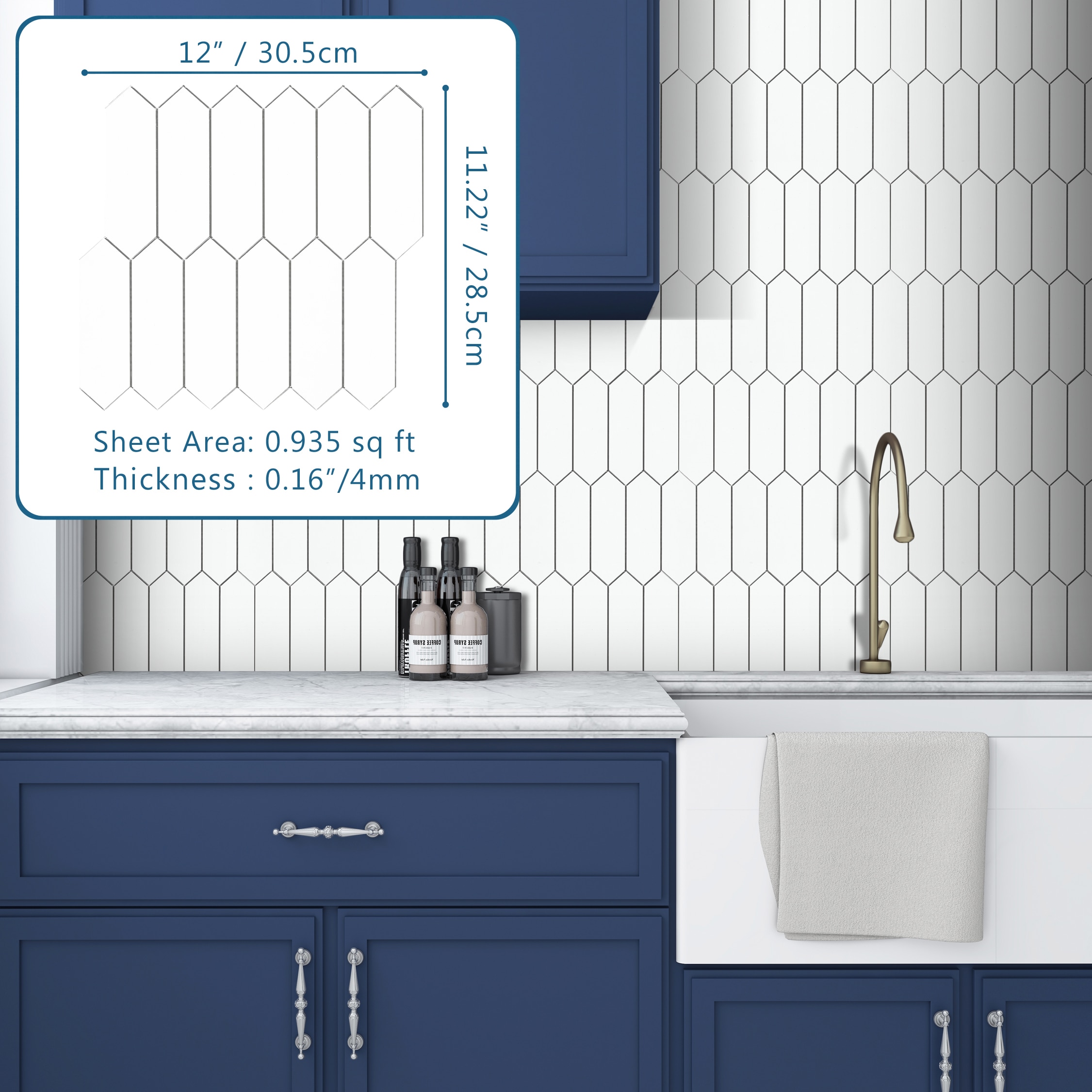 SUNWINGS SDS1021-WHI-10 Ceramic-Tile - View #7