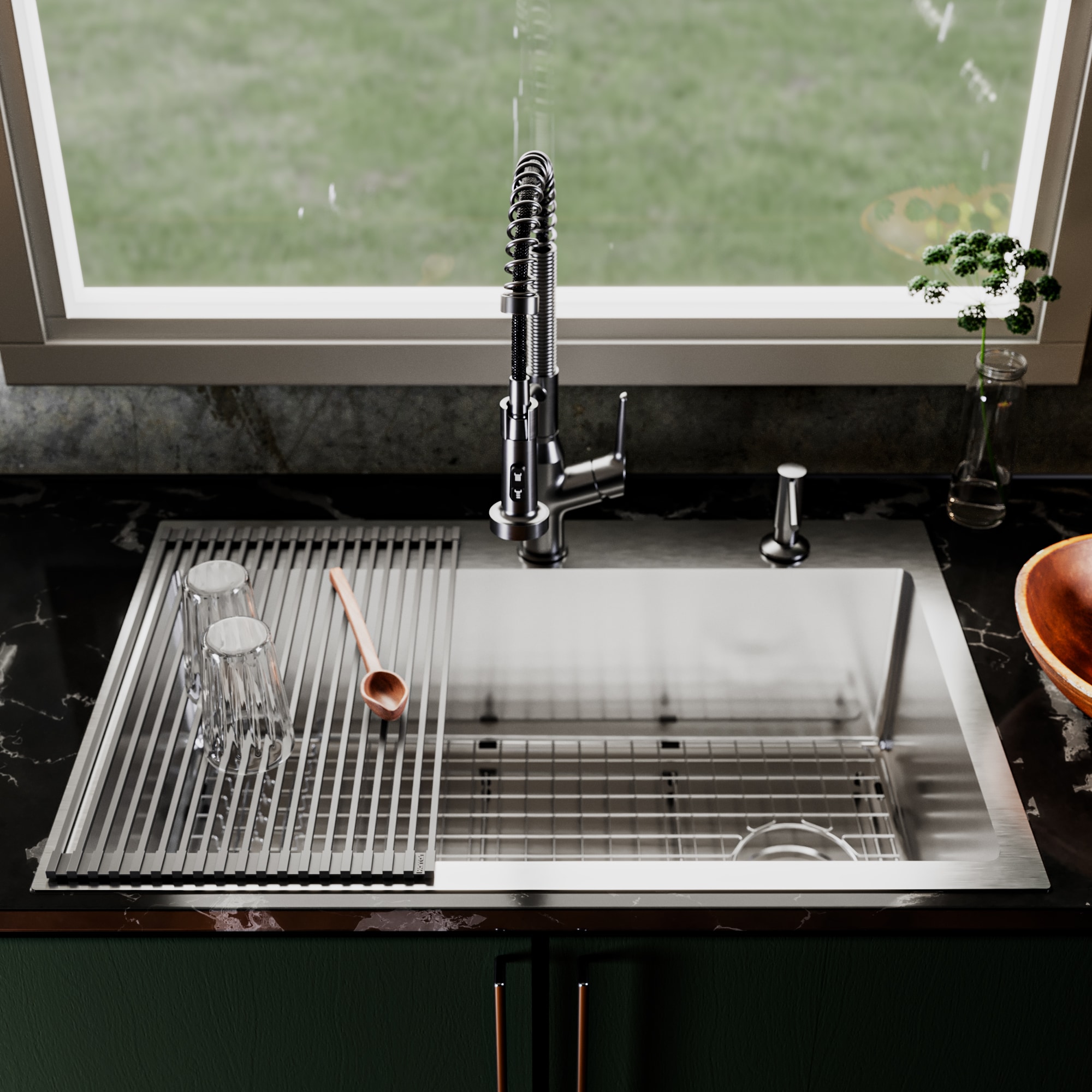 Karran TMSB3331-PK1 Kitchen-Sinks - View #3