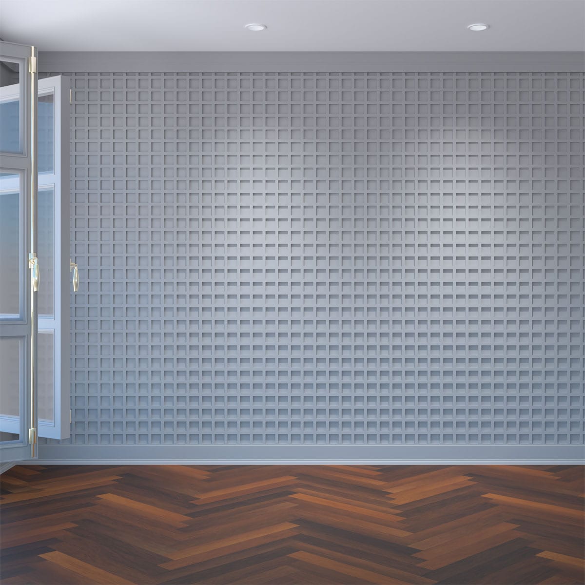 Medium Unfinished PVC Decorative Fretwork Wall Panels