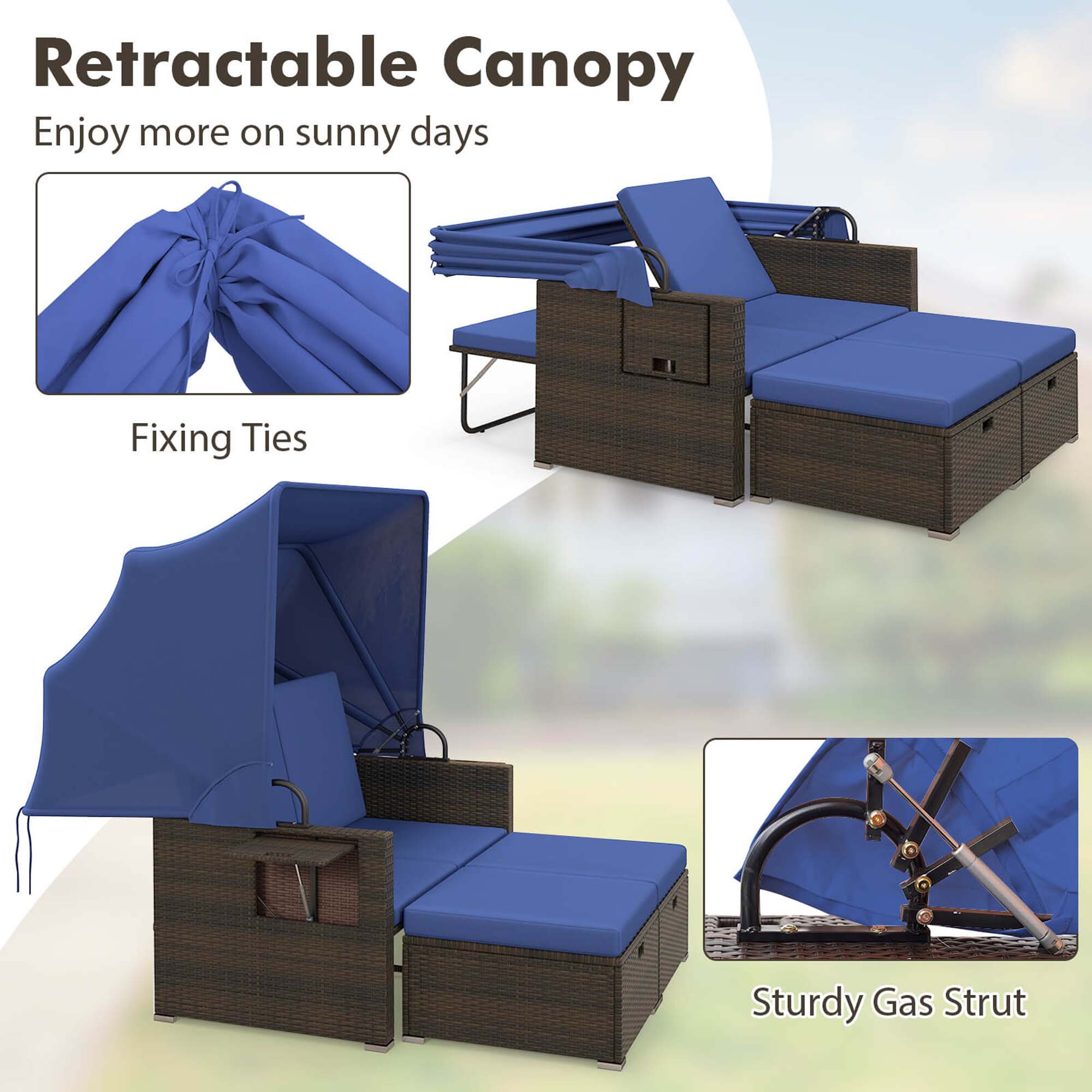 Costway HCST04132 Patio-Sofas-Daybeds - View #7
