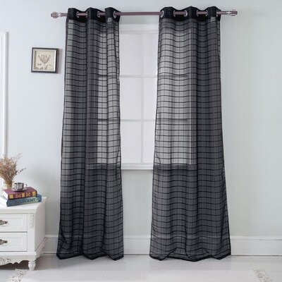 Wanda Box Voile Grommet Curtain Panel Curtains & Drapes at Lowes.com