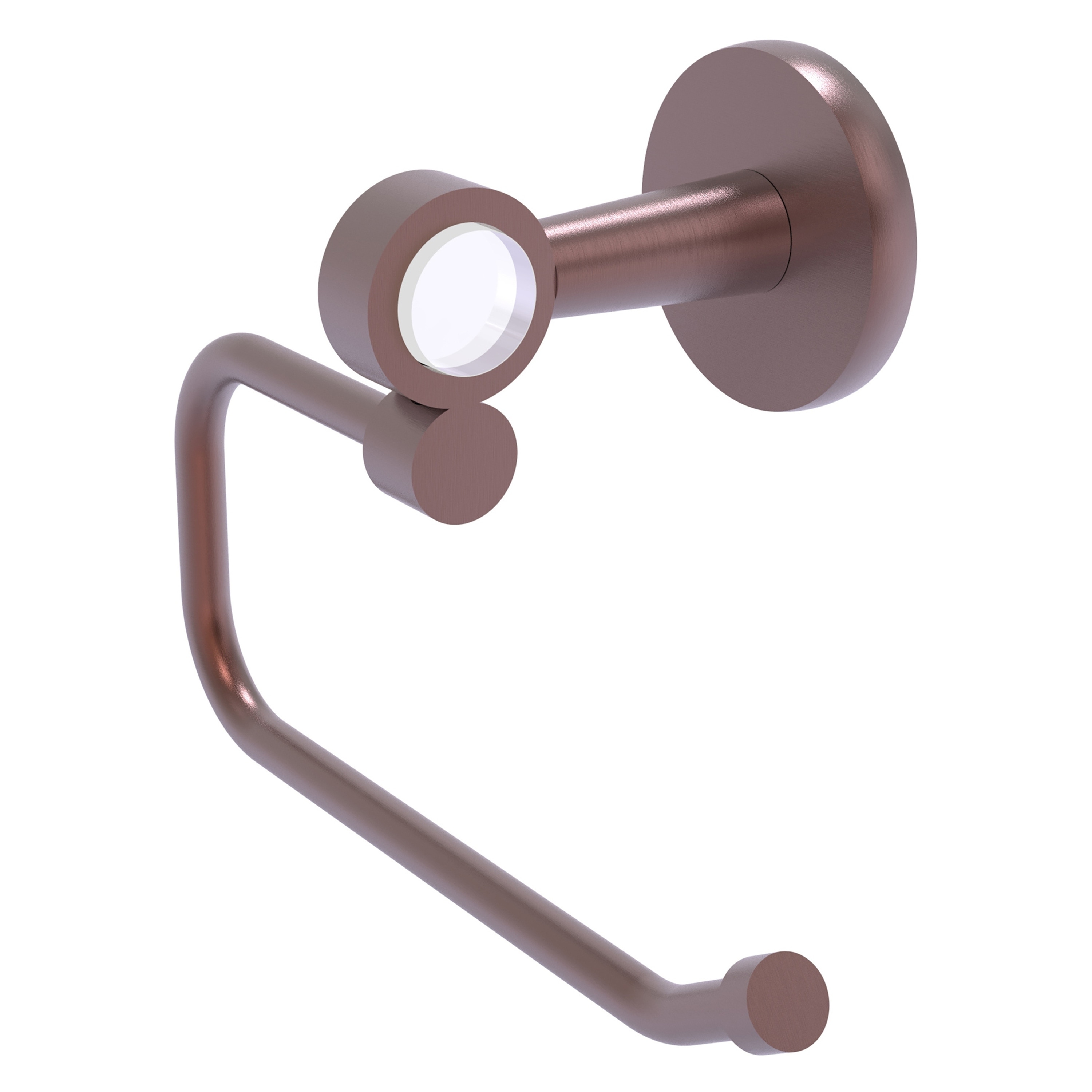 Allied Brass CV-24E-CA Clearview Antique Copper Wall mount Single post Toilet Paper Holder 1 -Rolls with Storage