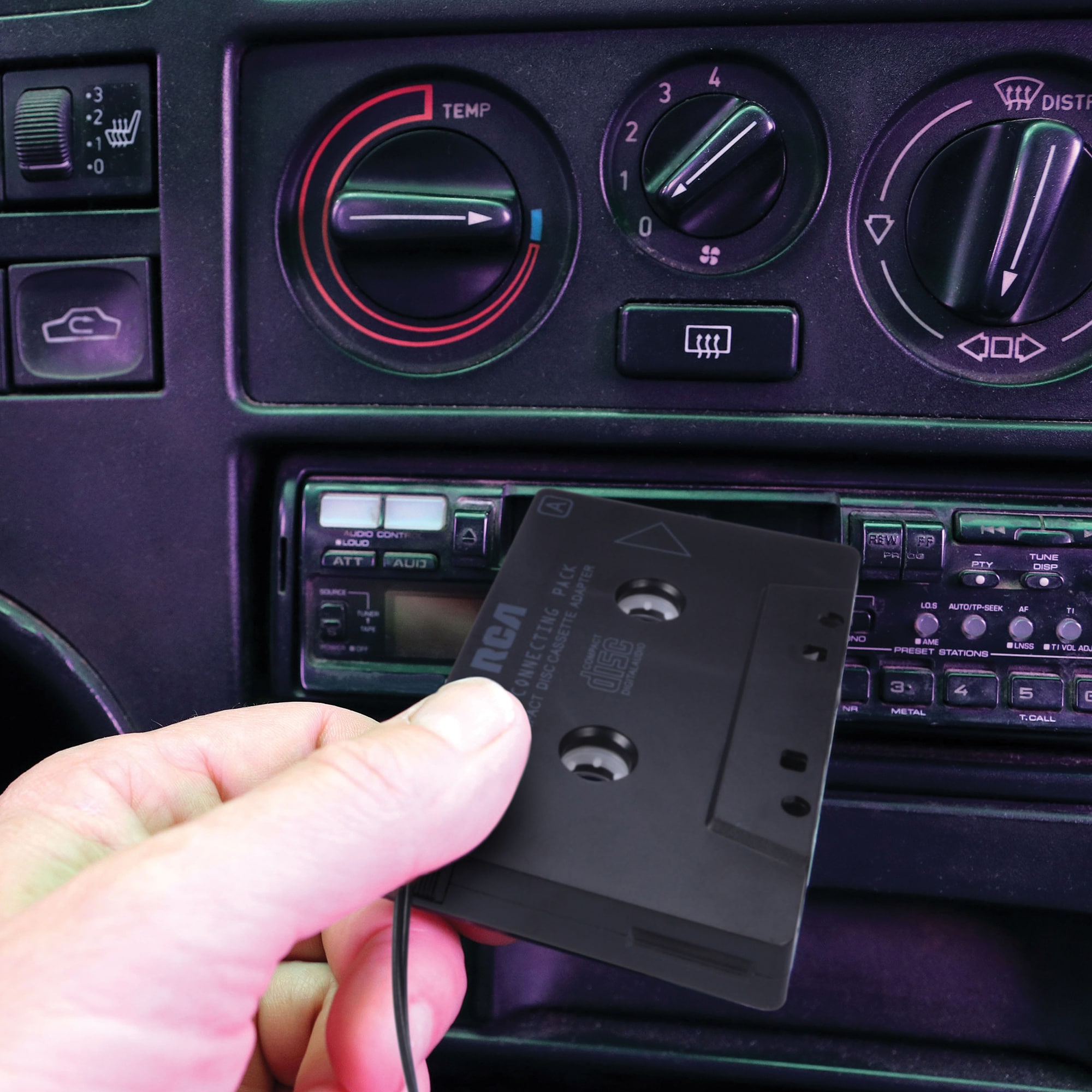 RCA CD/Auto Cassette Adapter - Connects Portable Players to Car Cassette  Deck - Compatible with 30.5mm Headphone Output in the Mobile Audio  department at