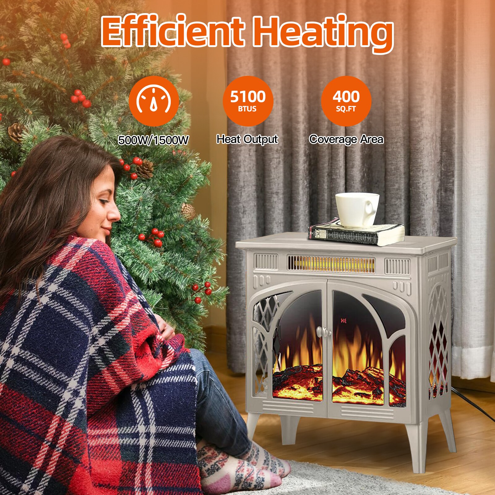 BANSA ROSE LLZJLY41412 Electric-Fireplaces - View #2