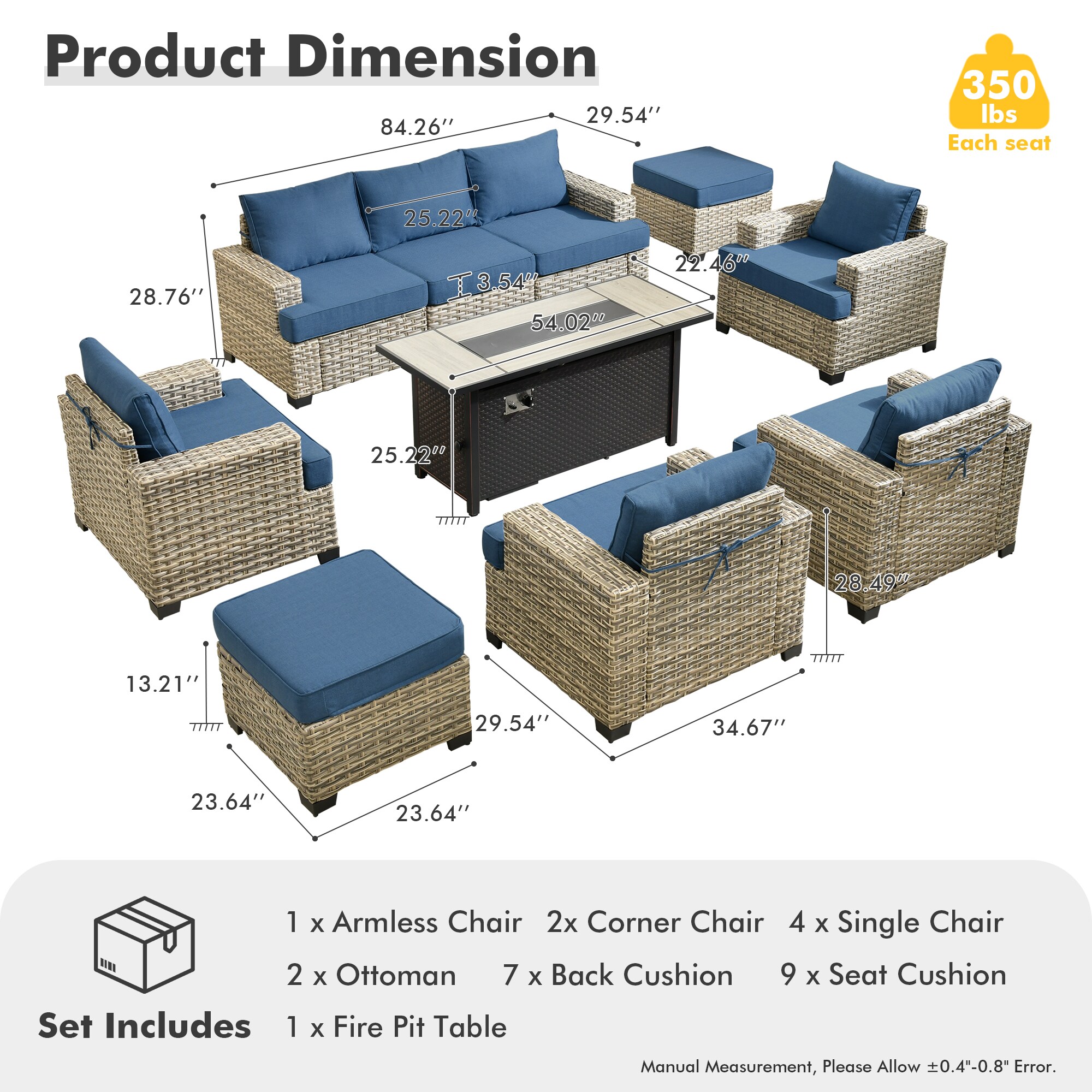 XIZZI XITBS5075-54IFP Patio-Conversation-Sets - View #8