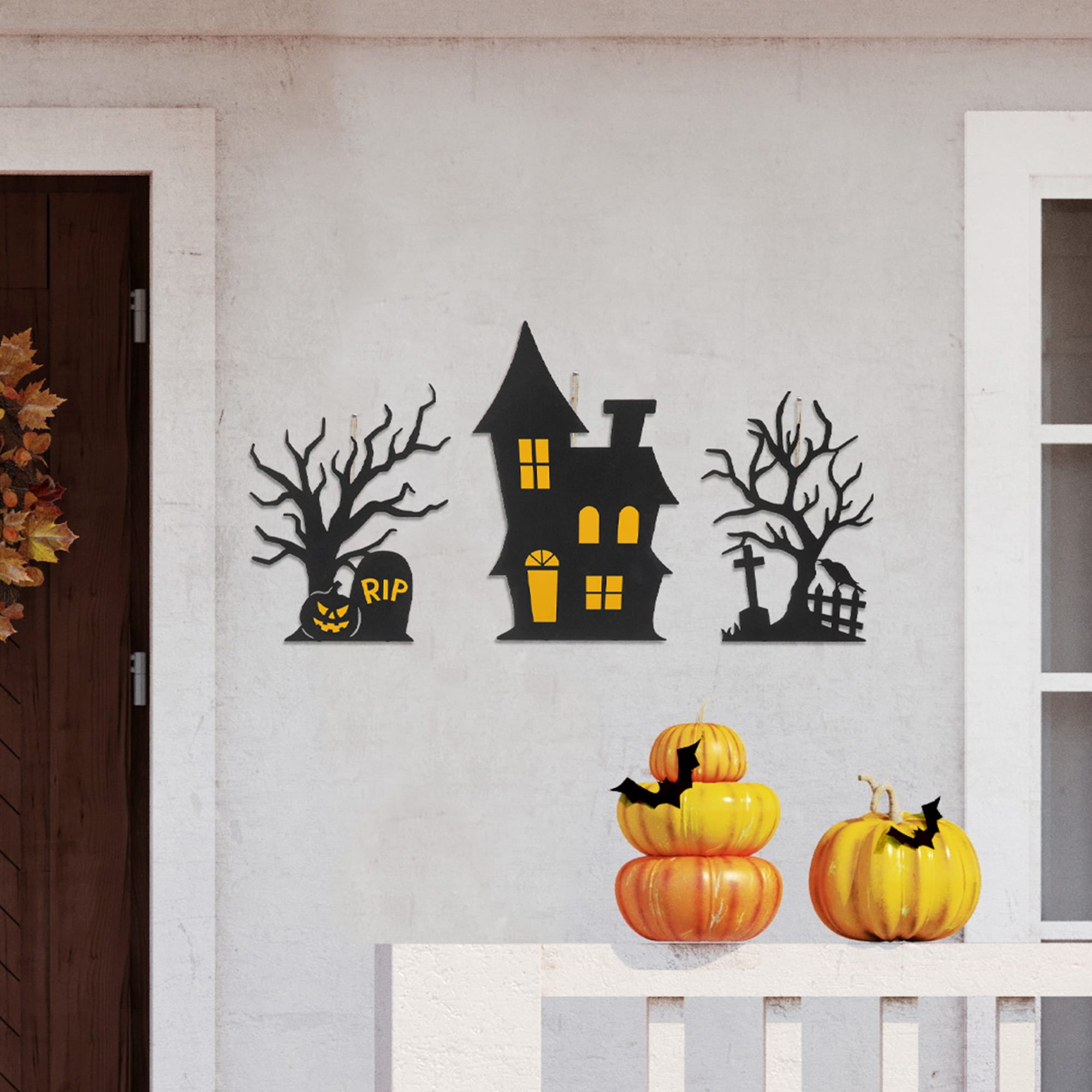 Glitzhome 2-ft Haunted House Yard Decoration 2030200006 at Lowes.com