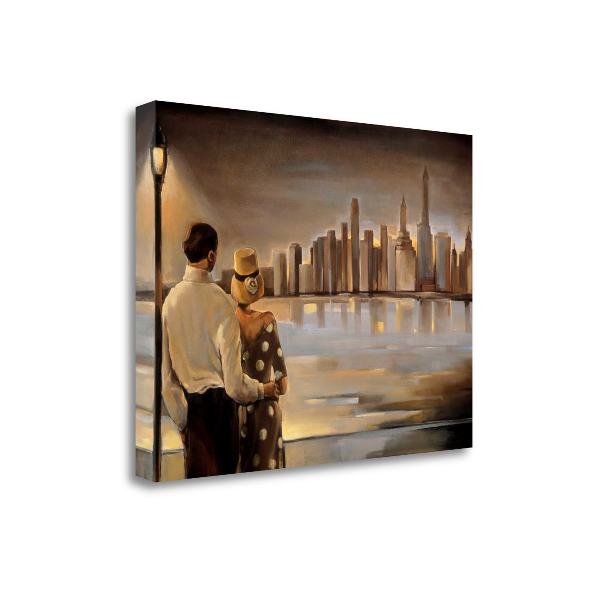 Tangletown Fine Art CA312717-4735C Reflections Iv Trish Biddle 35-in H x 47-in W People Print on Canvas