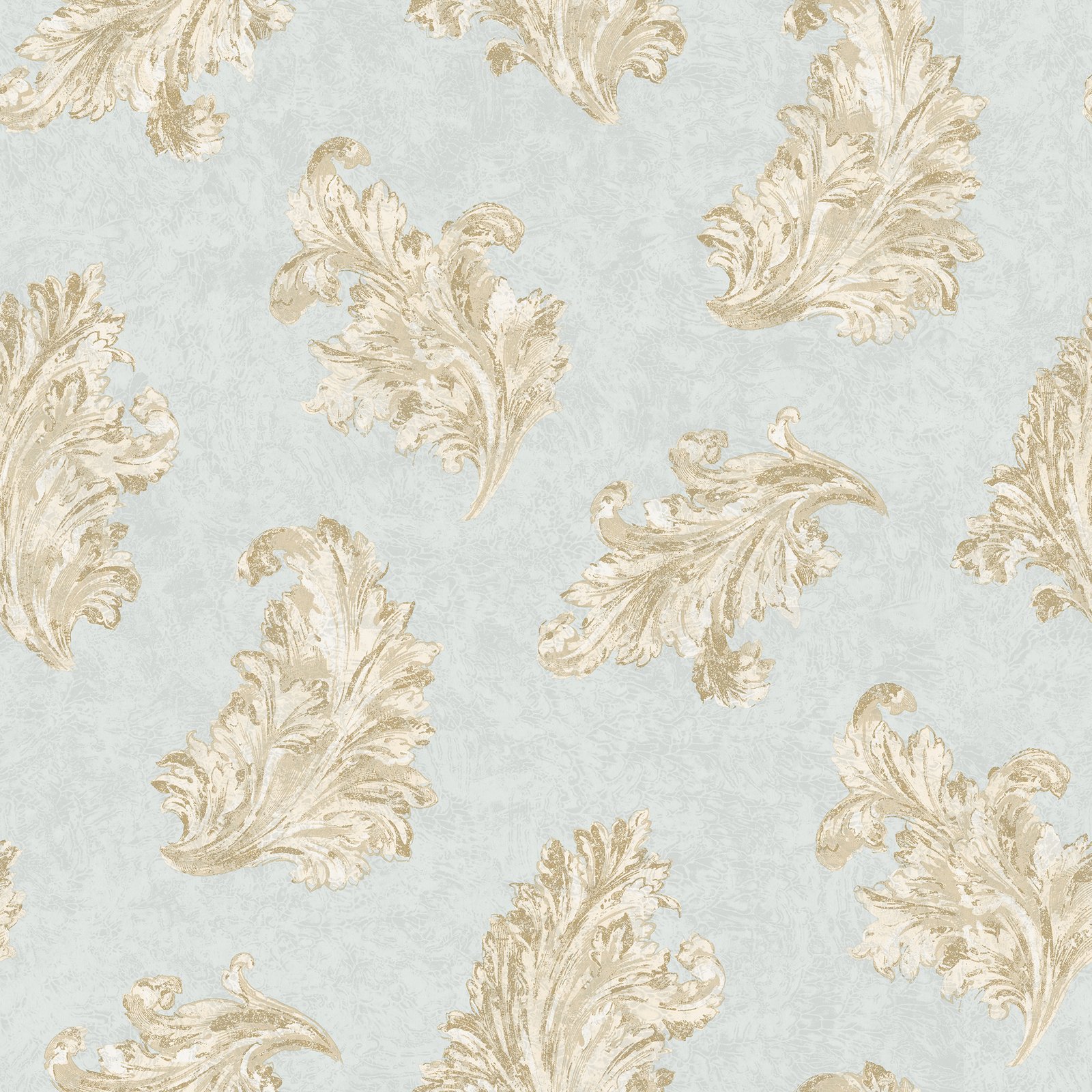 Galerie Palazzo 2 Acanthus Blue Wallpaper G68663
