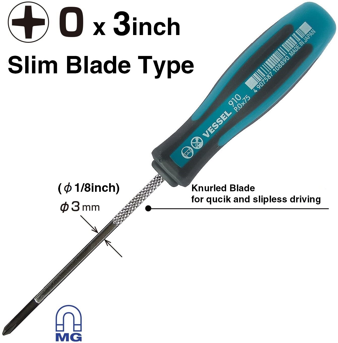 VESSEL 9806JSBP Screwdrivers-Individual - View #2