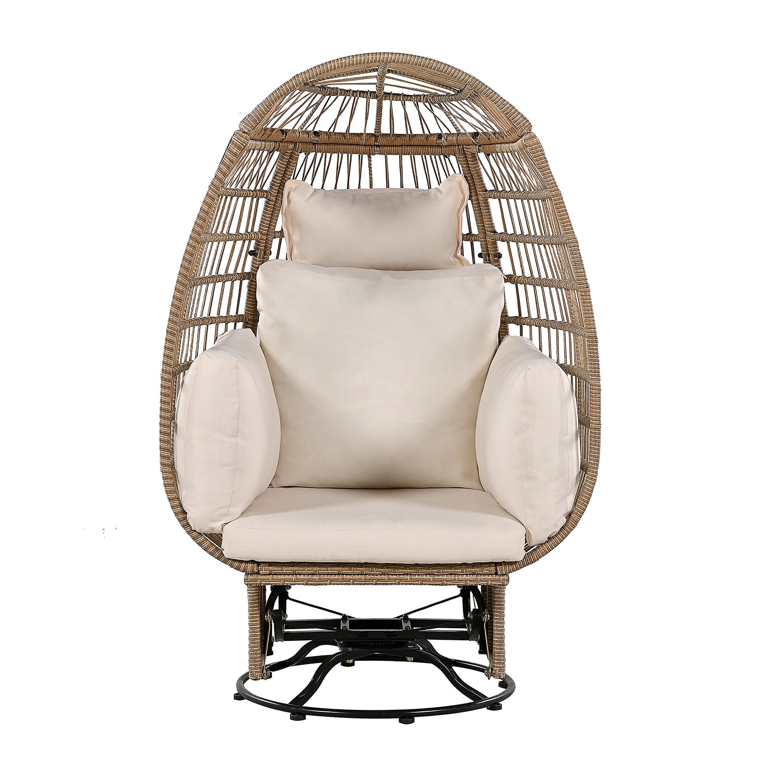 iron rattan chair