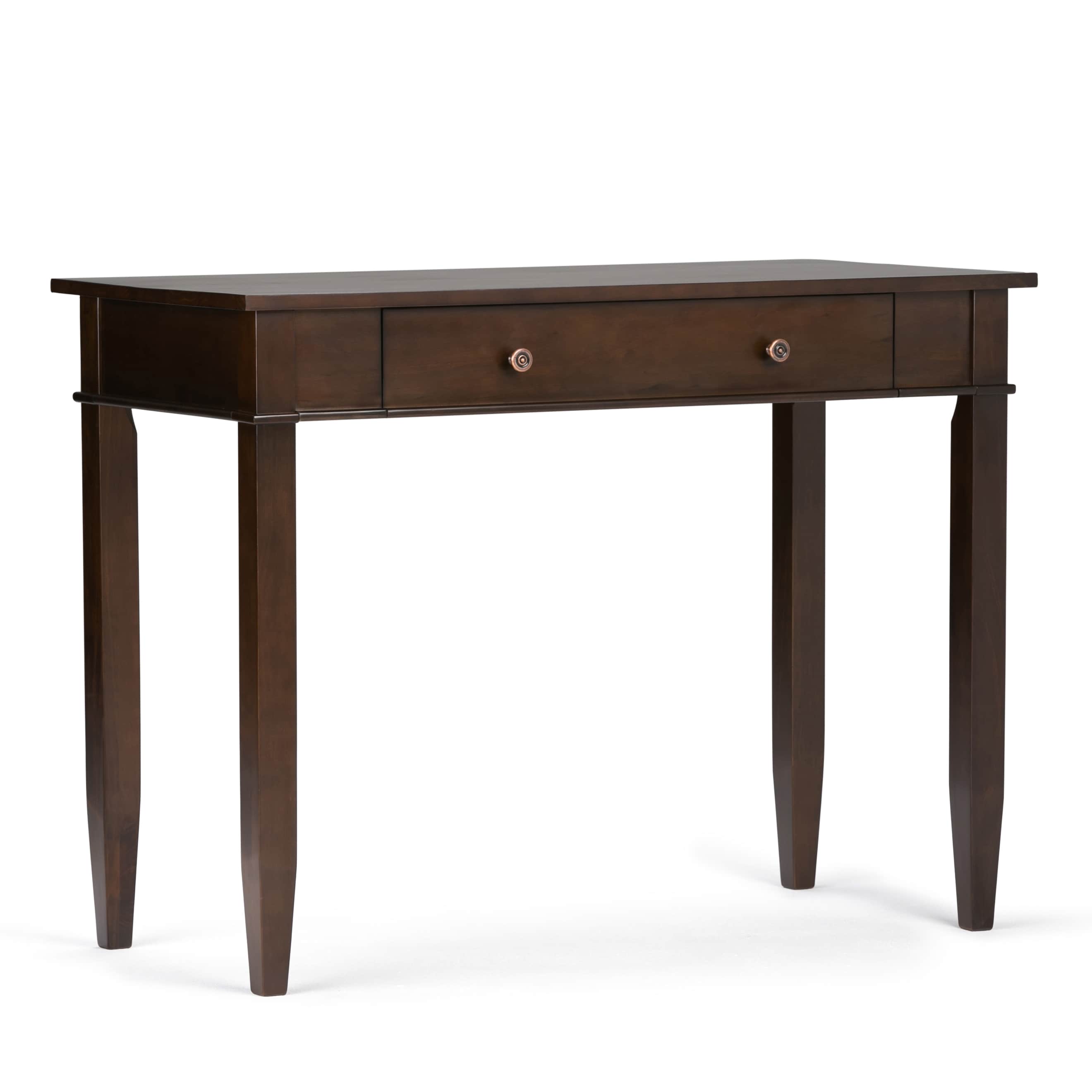 Simpli Home 3AXCCRL-06 Carlton 42-in Brown Pine Computer Desk