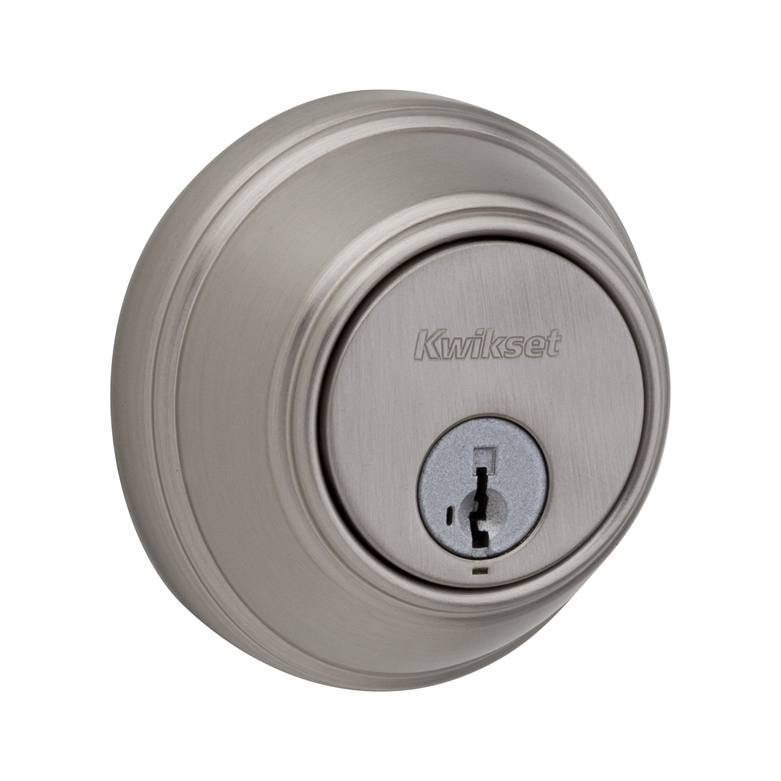 Kwikset Security 816 KeyControl Satin Nickel Single Cylinder Deadbolt with  SmartKey in the Deadbolts department at