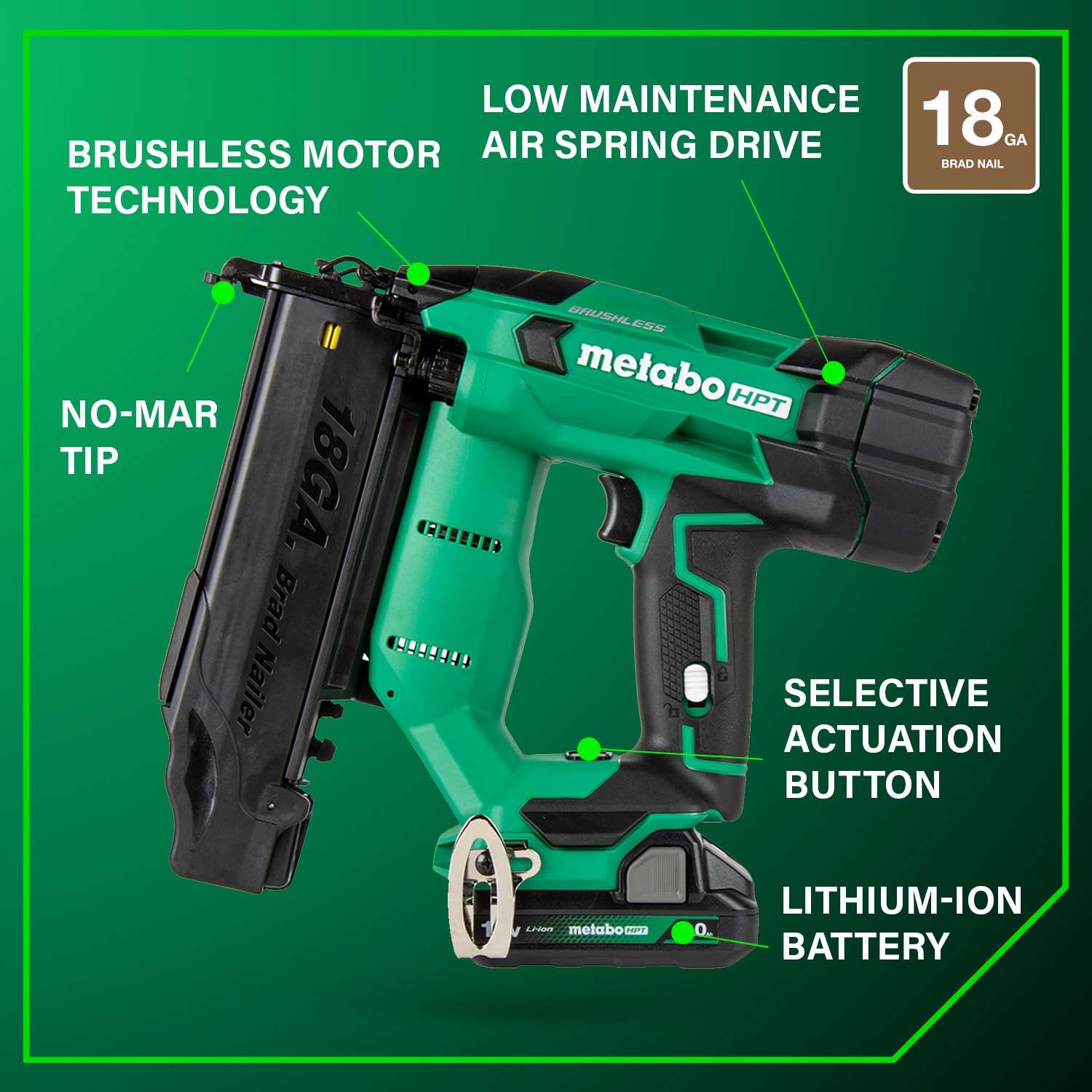 Metabo HPT NT1850DFTM Brad-Nailers - View #4