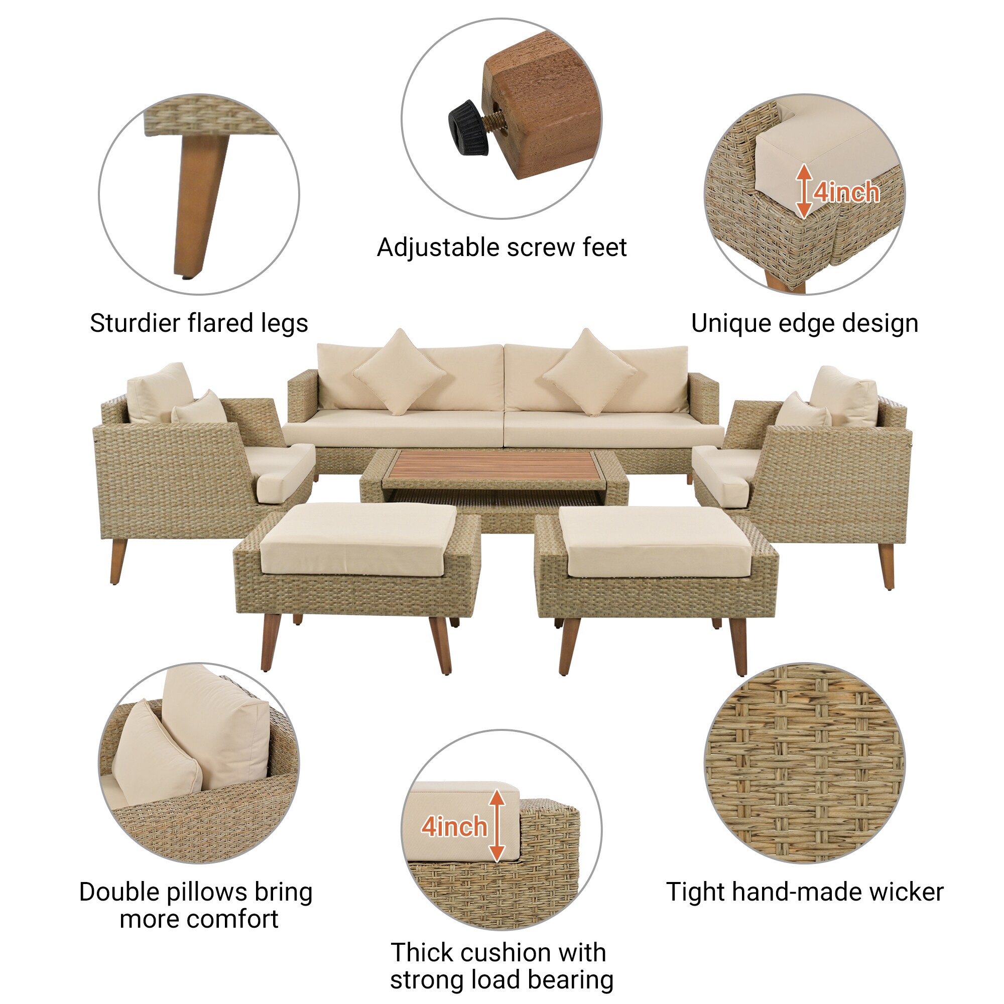 CASAINC DS-W261S00007 Patio-Conversation-Sets - View #8