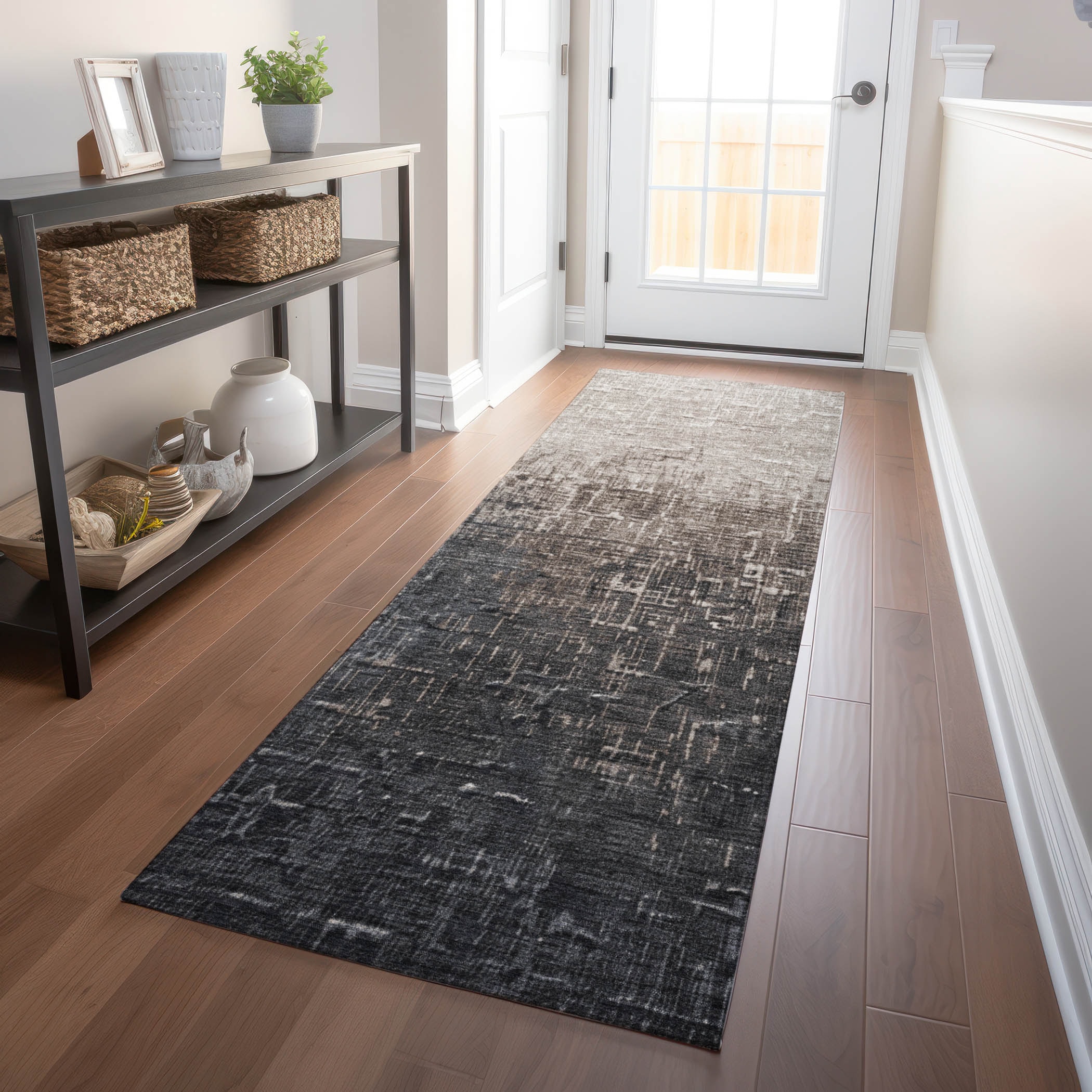 Addison Rugs ACN1066KH2X8 Chantille ACN1066KH 2 x 7 (ft) Polyester Khaki Rectangular Indoor/Outdoor Geometric Machine washable Runner rug
