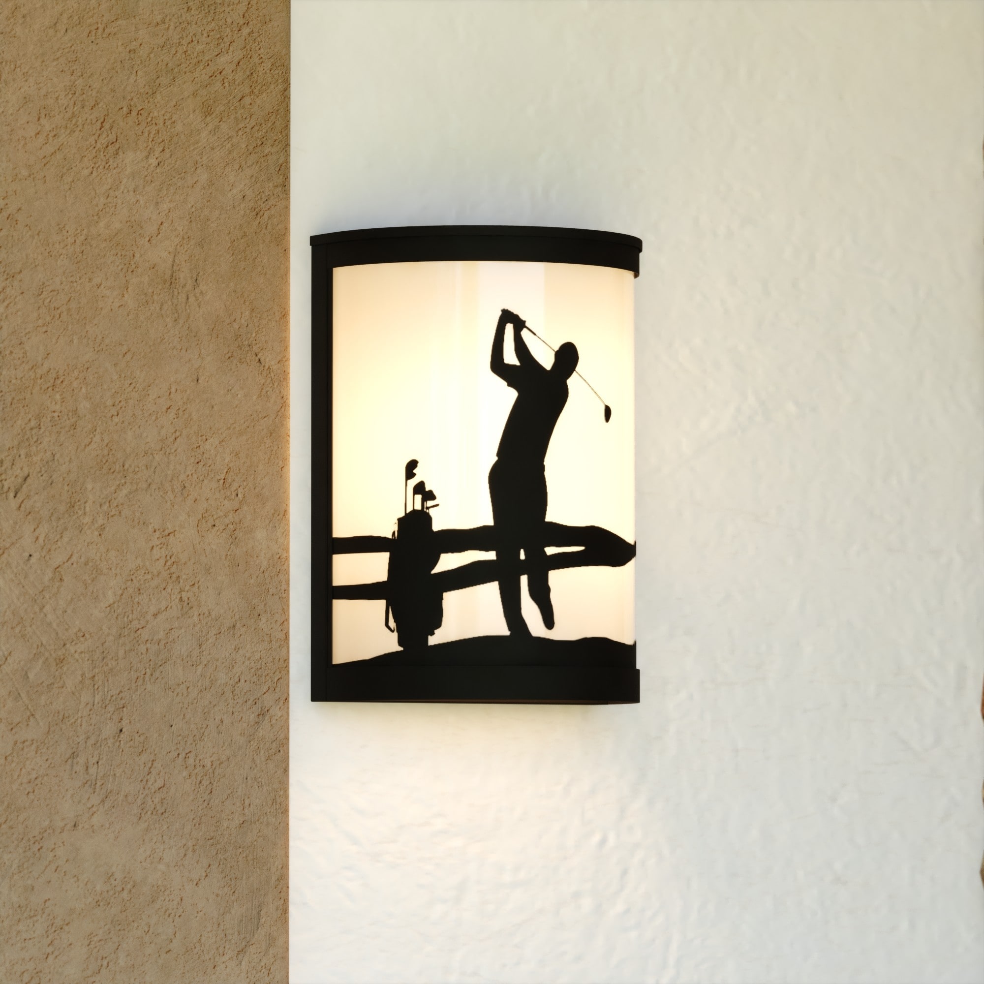 Cascadia T0795 Links 8-in W 1 -Light Black Transitional Wall Sconce