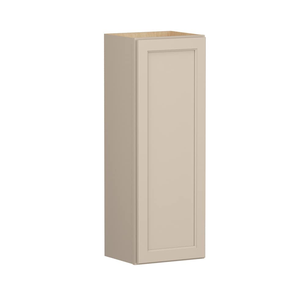 Shenandoah Glasson 18-in W x 42-in H x 12-in D Oat Painted Wall Fully Assembled Cabinet Recessed Panel Transitional