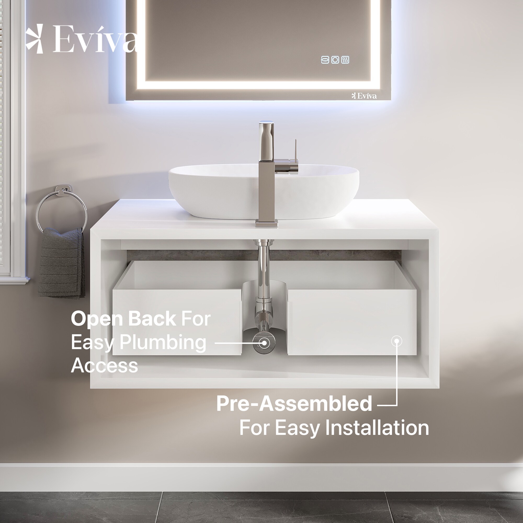 Eviva EVVN555-36GRN Bath-Vanity-Combo - View #6