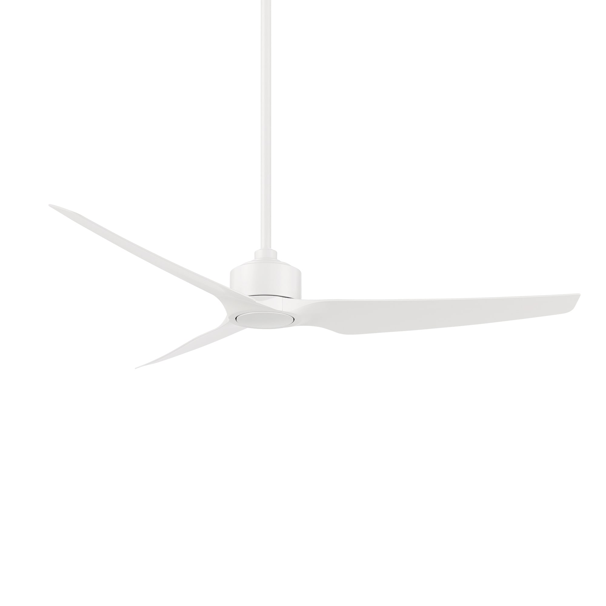 WAC Lighting F-056-MW Stella 60-in Outdoor Smart Matte White with Matte White Blades Ceiling Fan Without Light - Remote Included ( 3 -Blade )