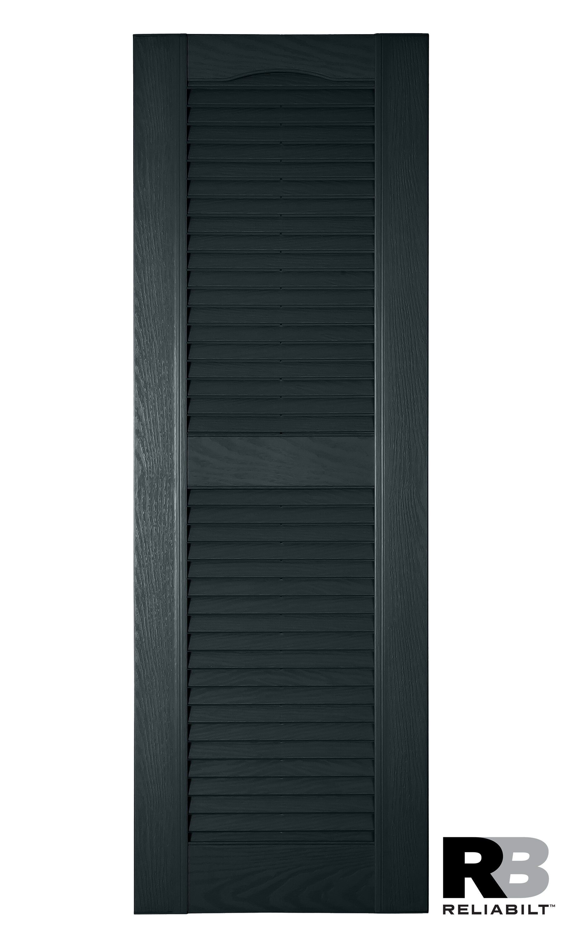 RELIABILT LVRCT1641208 16.25-in W x 41-in H Lunar Blue Louvered Polypropylene Exterior Shutters ( 2 -Pack )