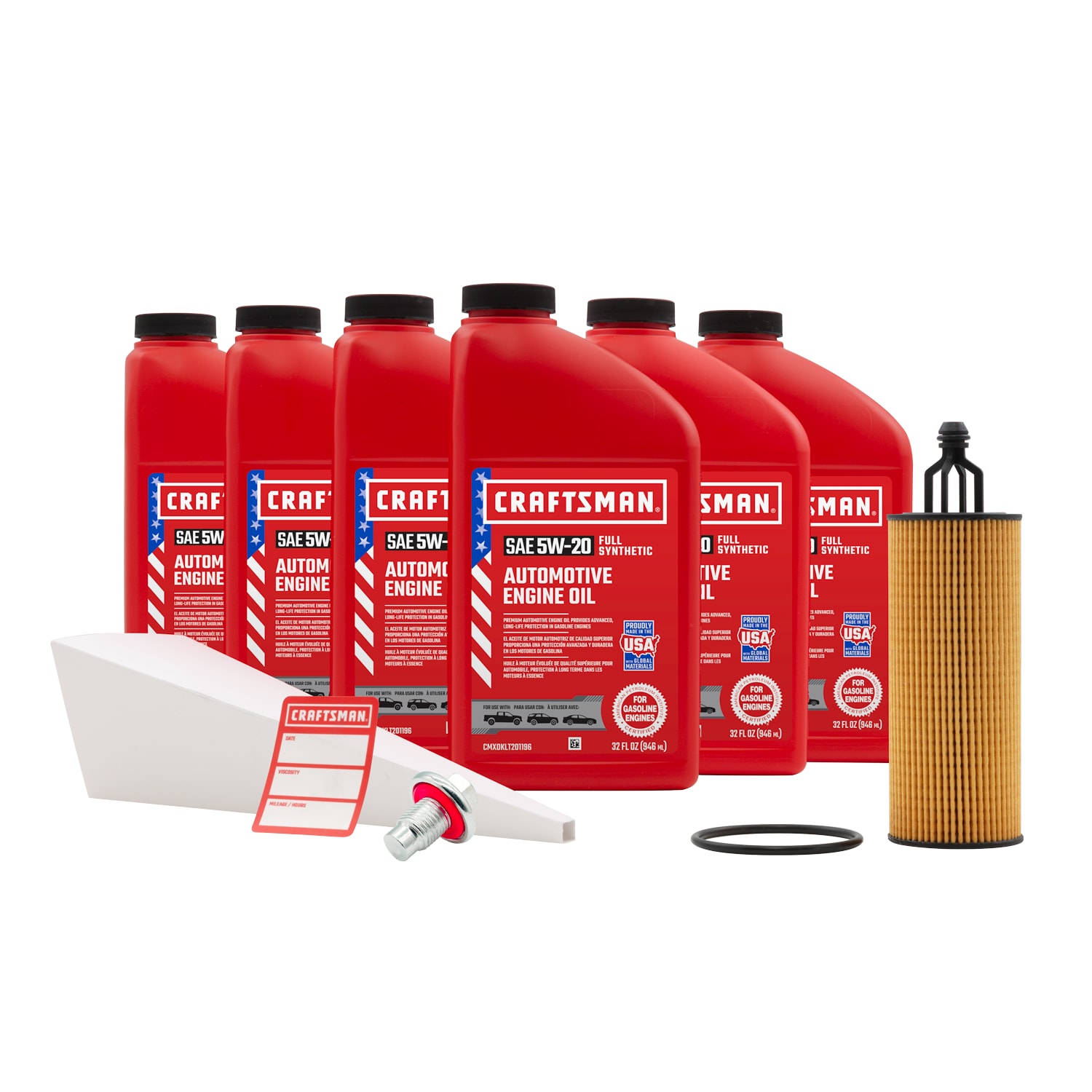 CRAFTSMAN 6 Quart 5W-20 Full Synthetic Oil Change Kit Fits Select Chrysler,  Dodge, Jeep, and Ram Vehicles in the Motor Oil & Additives department at  