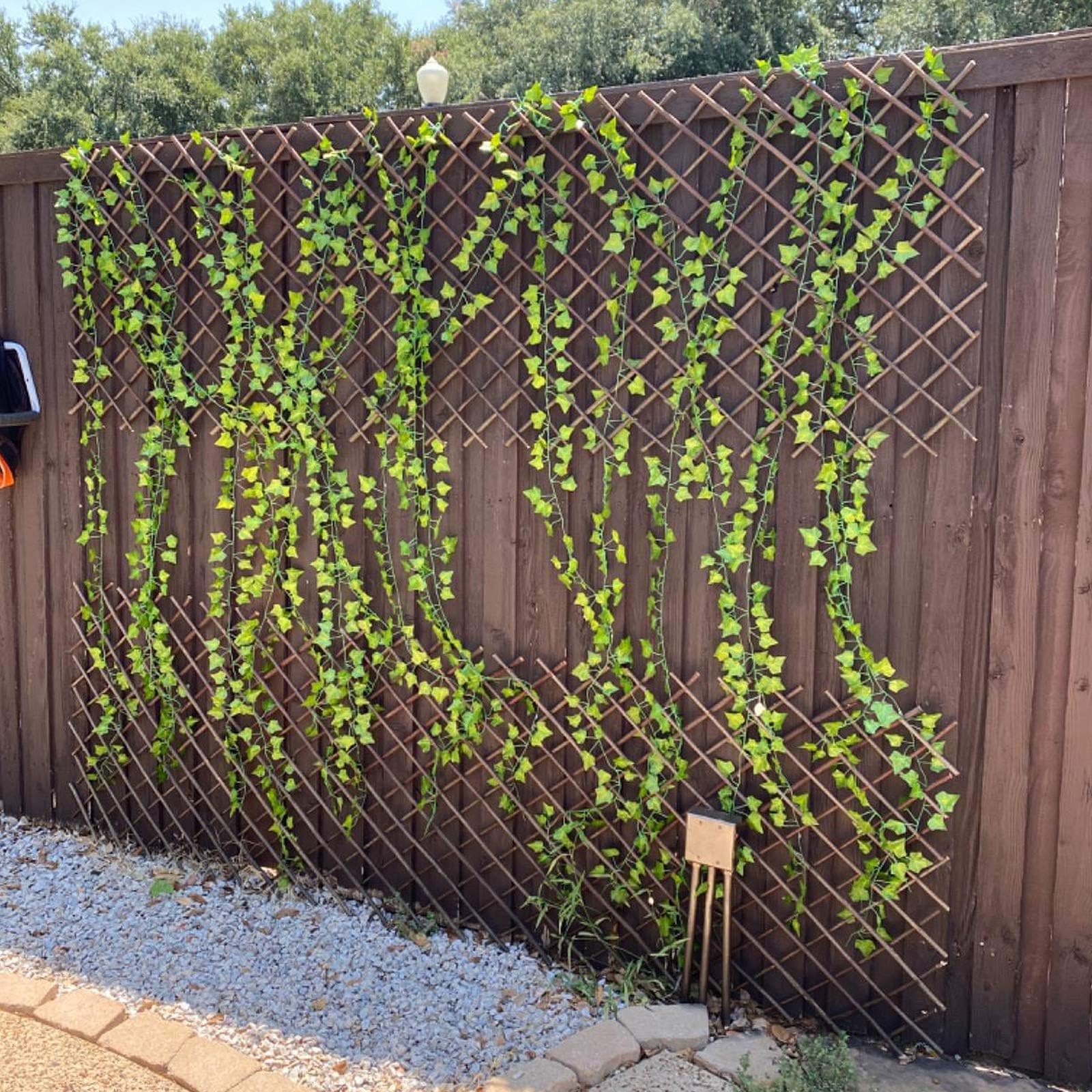 Etokfoks  Expandable Willow Garden Trellis Plant Support Fence Panel for Climbing Plants Vine Ivy Rose Cucumber Clematis 36 x 92 Inch 1 Piece