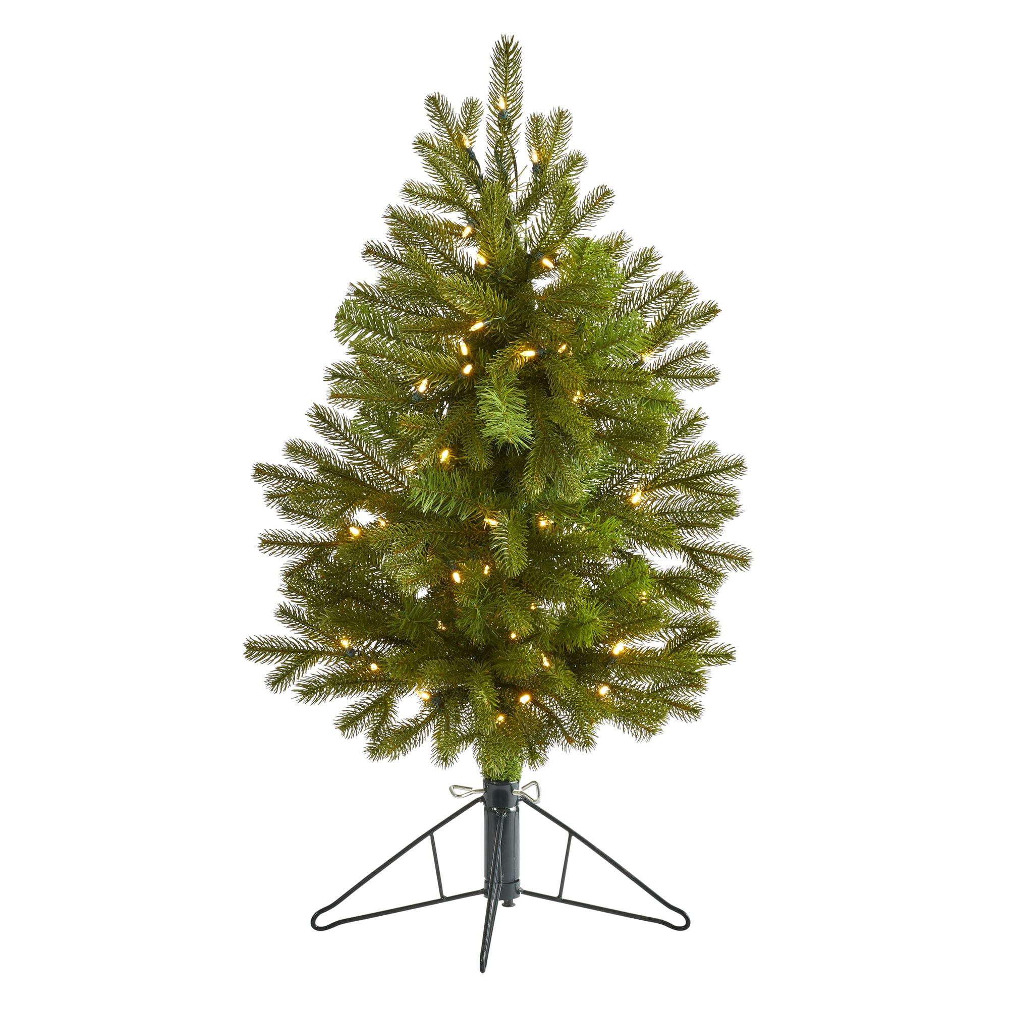 Nearly Natural T1437 3-ft Spruce Pre-lit Artificial Christmas Tree with White LED Lights