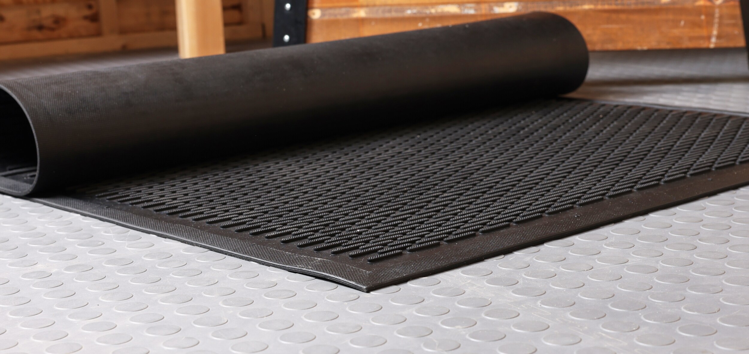 Red Barrel Studio® Outdoor Floor Mat, Rubber, 24x36 Outside